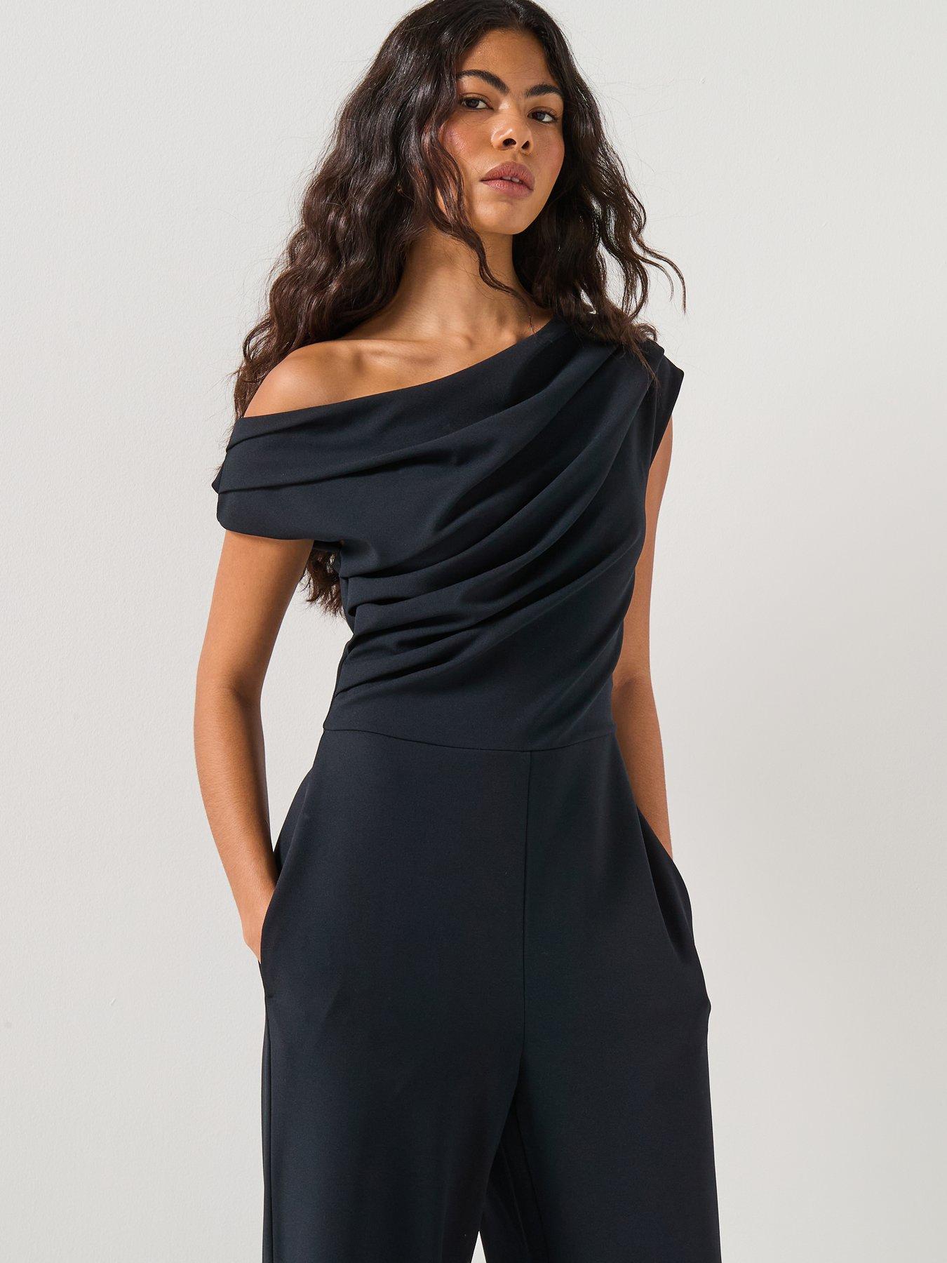  image of barbour-international-rae-jumpsuit--black