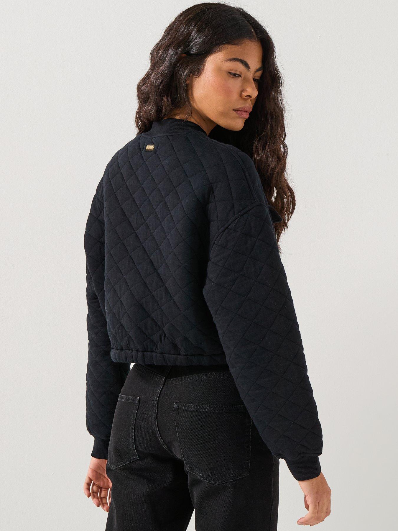 stillFront image of barbour-international-katya-sweat-bomber--black