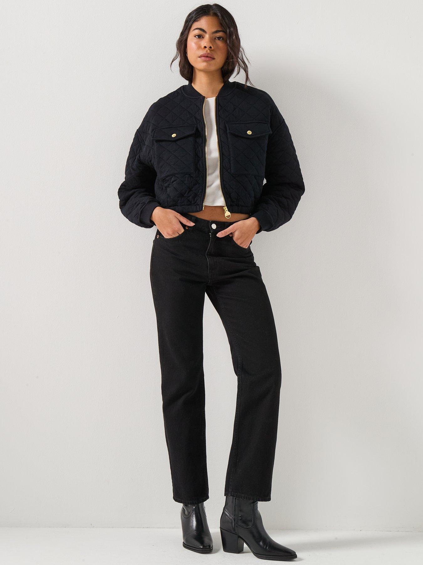  image of barbour-international-katya-sweat-bomber--black