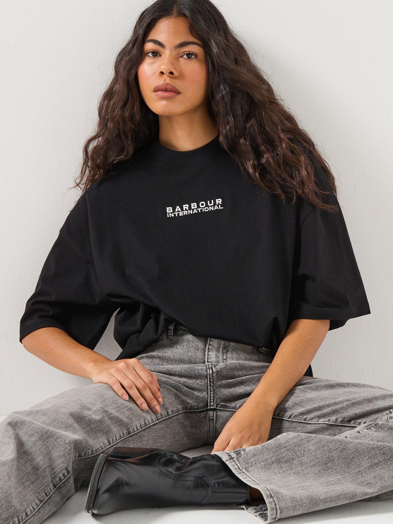  image of barbour-international-katya-t-shirt--black