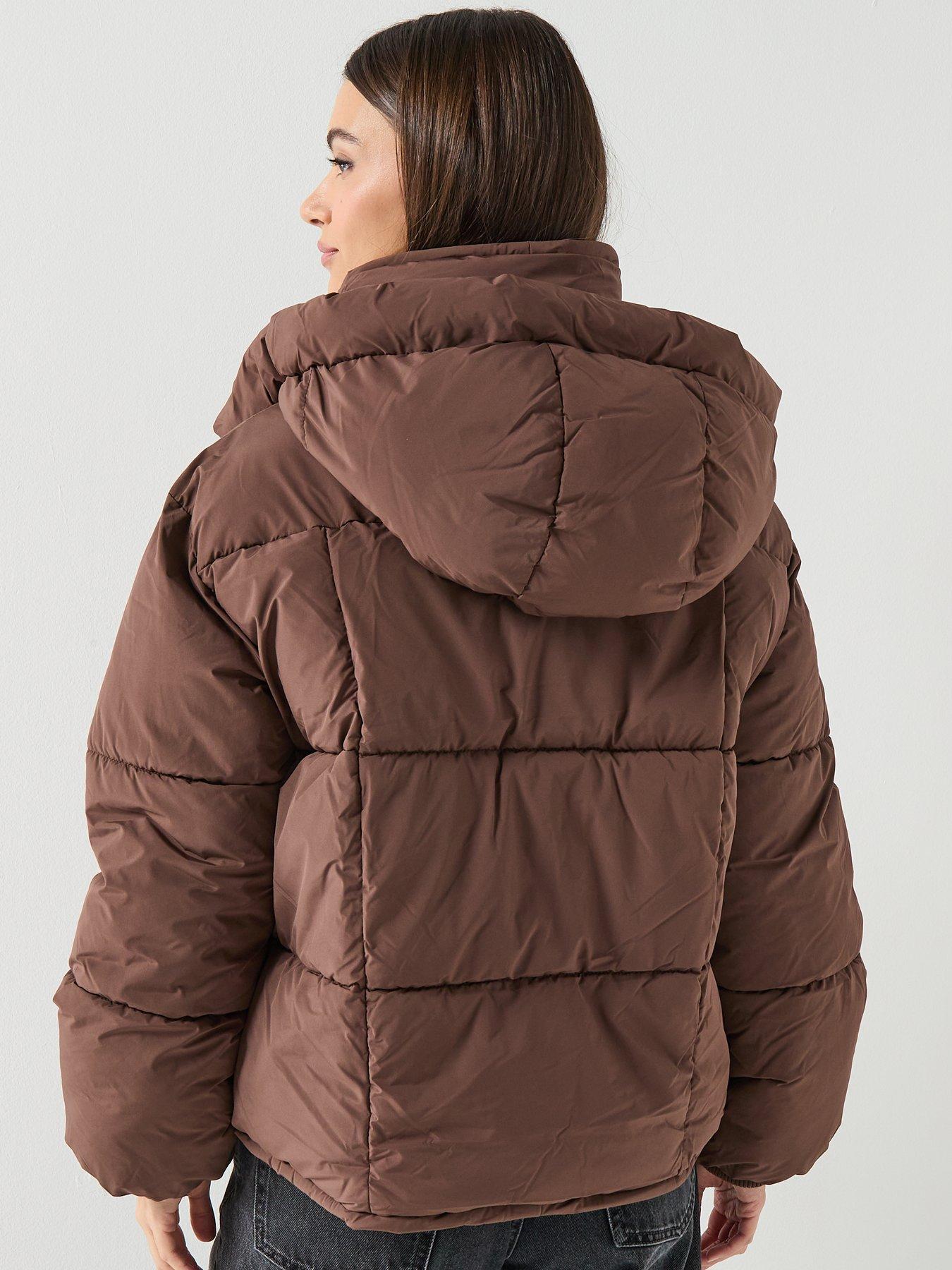  image of only-cornelia-padded-jacket-brown