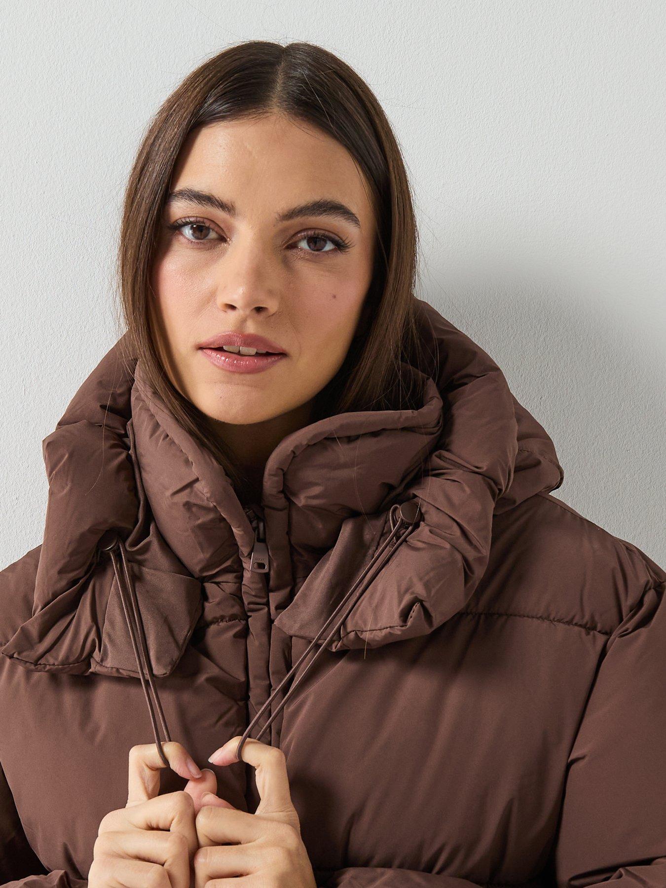  image of only-cornelia-padded-jacket-brown