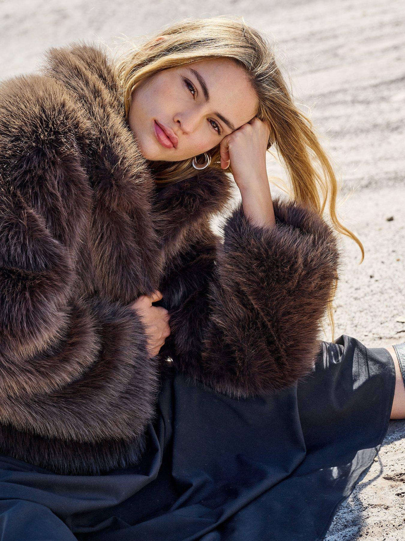 Only Onlmanny Faux Fur Jacket