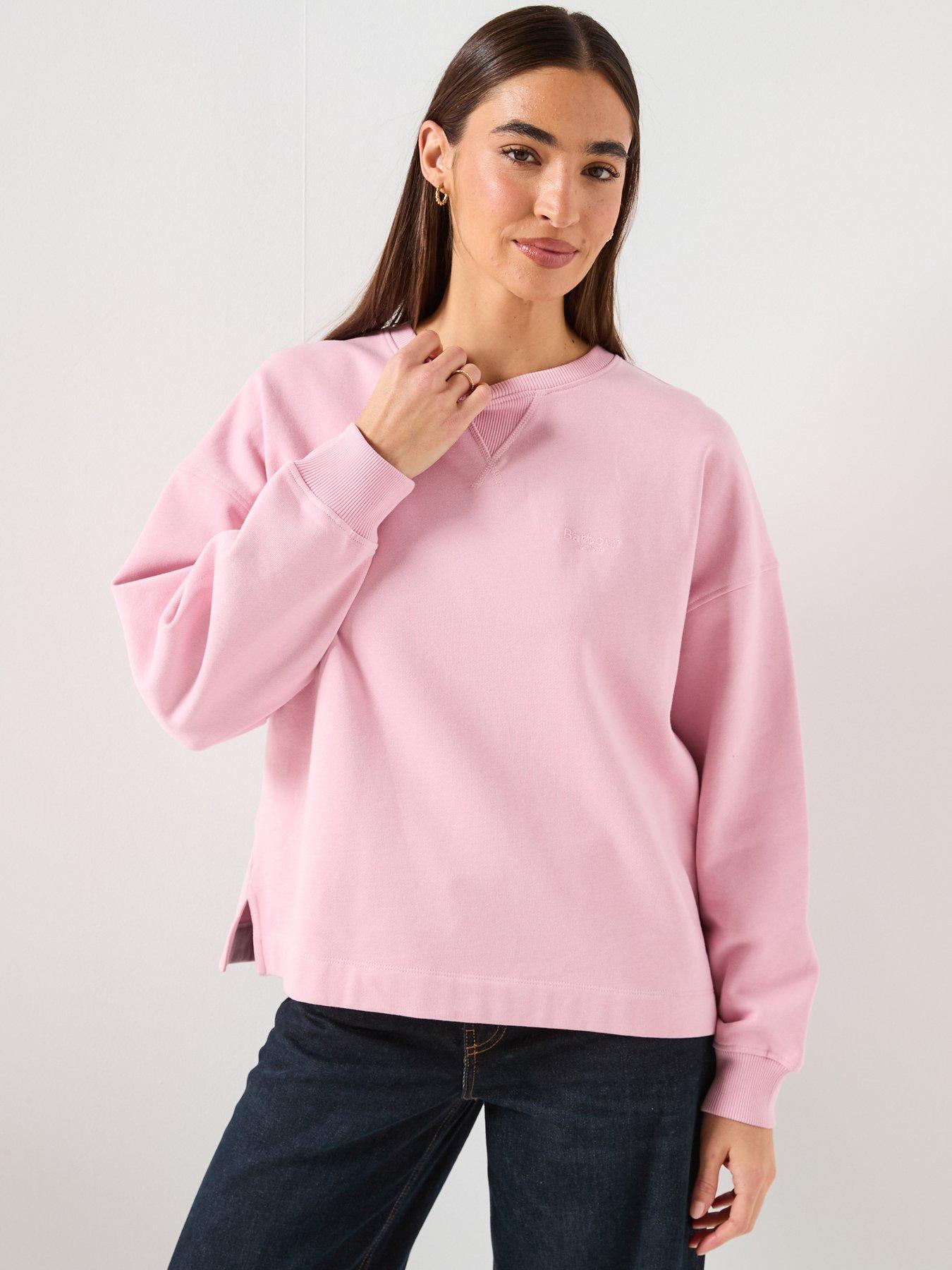  image of barbour-rosie-sweatshirt--pink