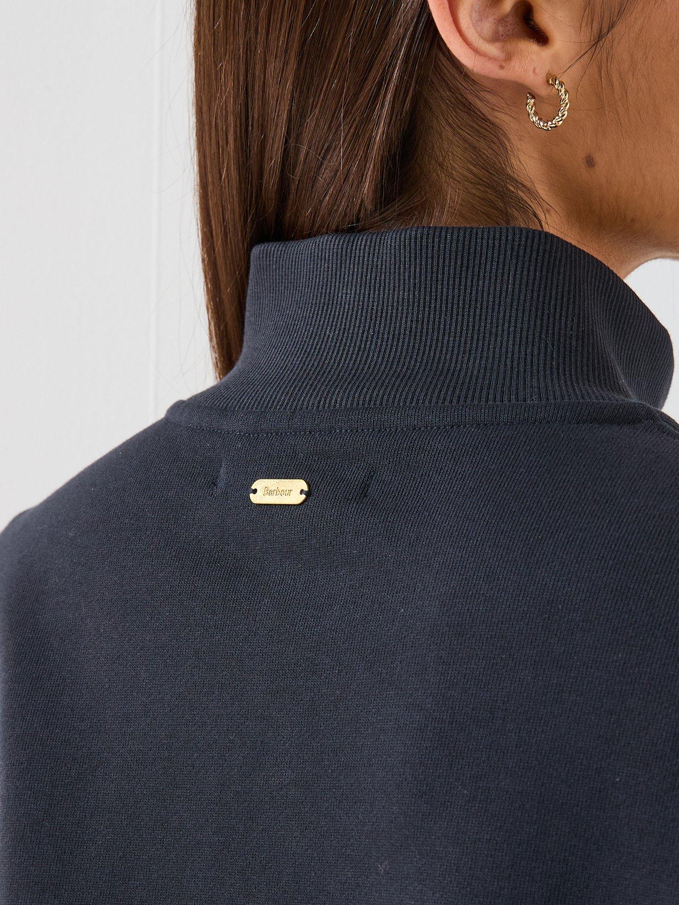  image of barbour-sara-half-zip-sweatshirt--navy