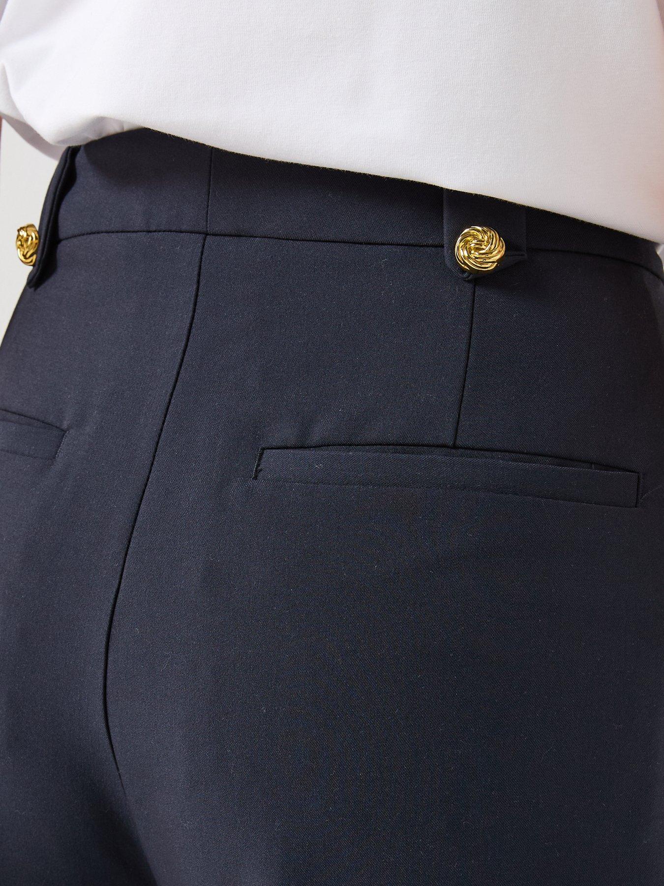  image of barbour-avery-wide-leg-trousers-navy