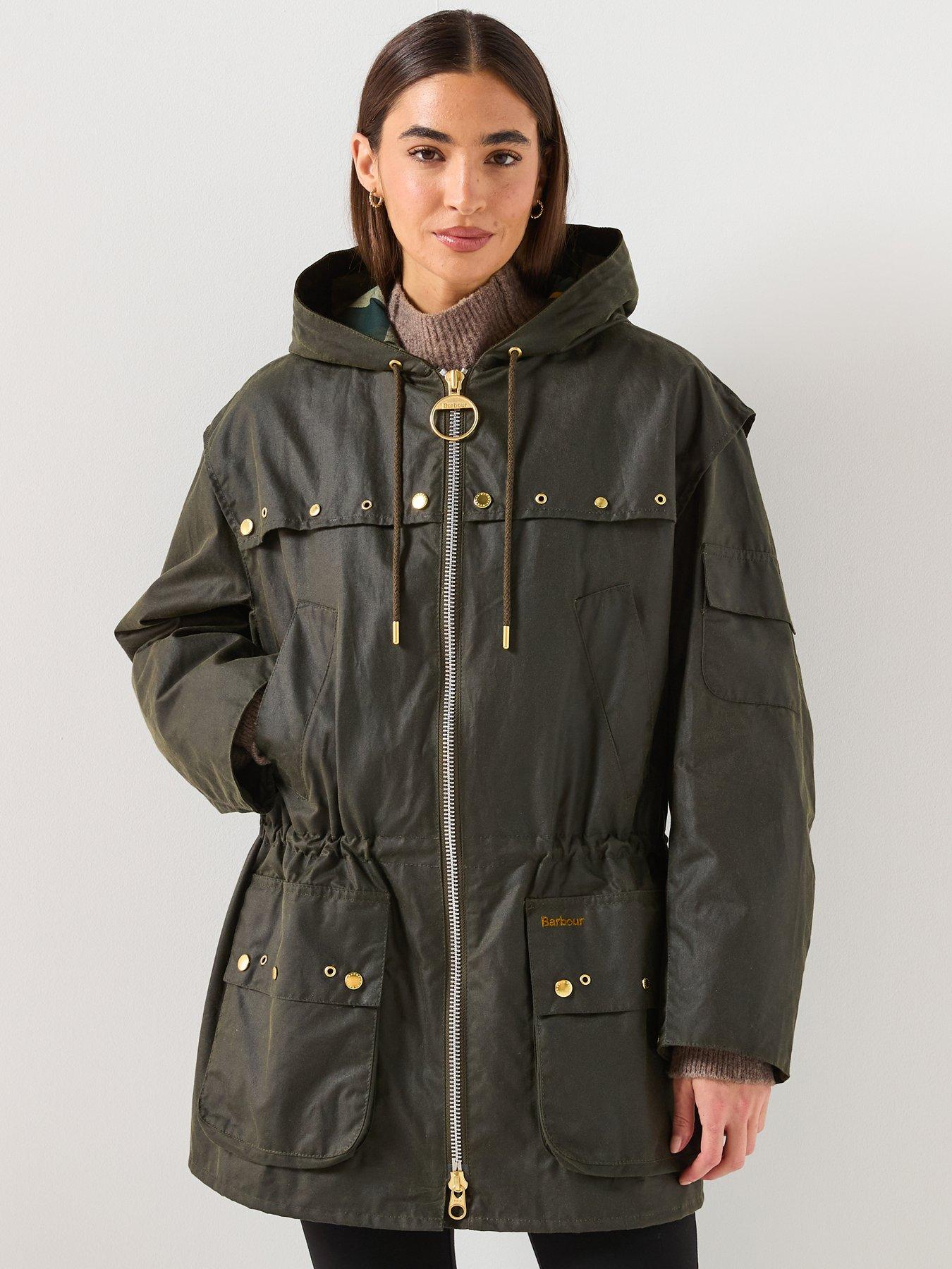 Image 1 of 6 of Barbour Aberford Wax Jacket - Green