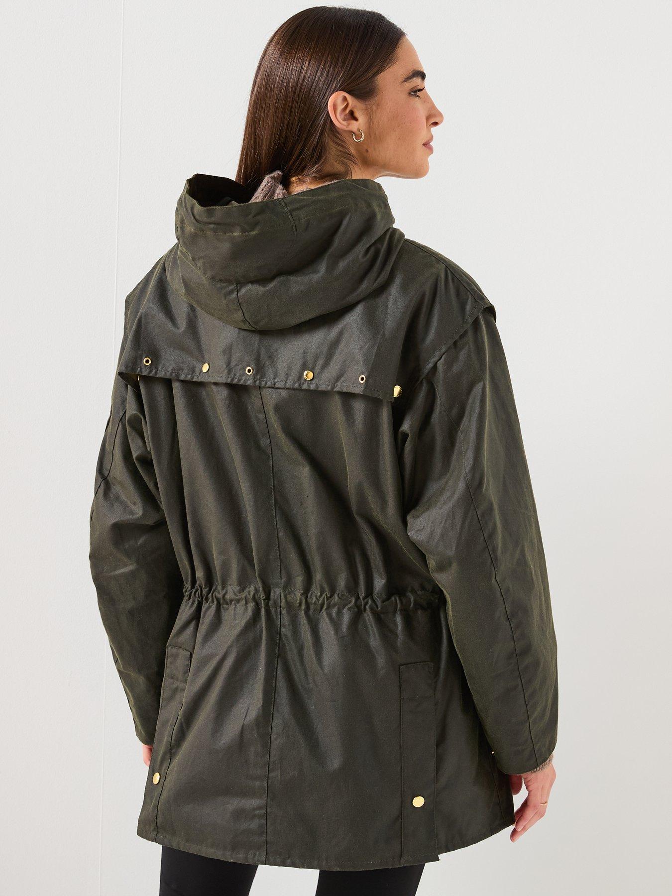 Image 2 of 6 of Barbour Aberford Wax Jacket - Green