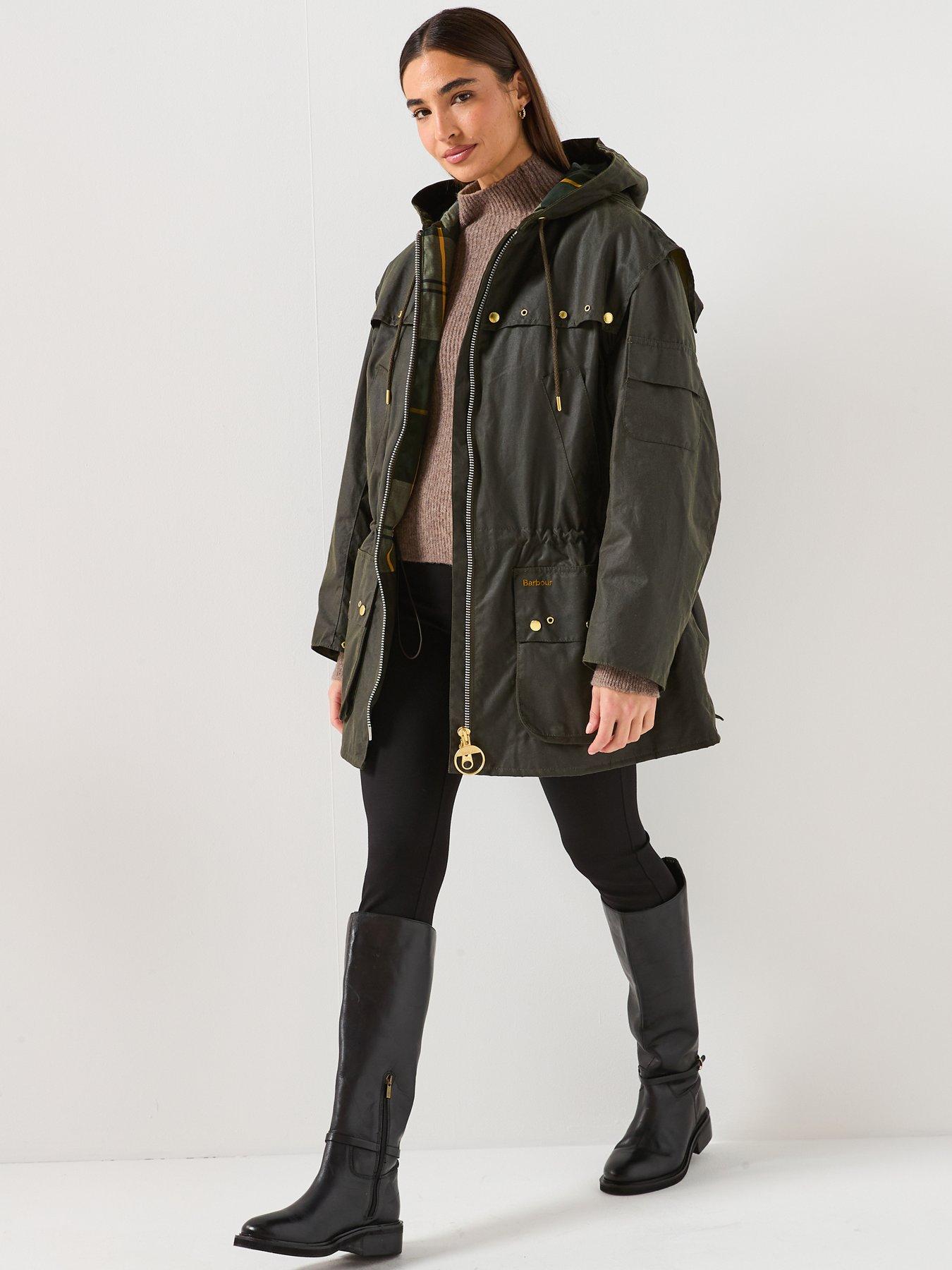 Image 3 of 6 of Barbour Aberford Wax Jacket - Green