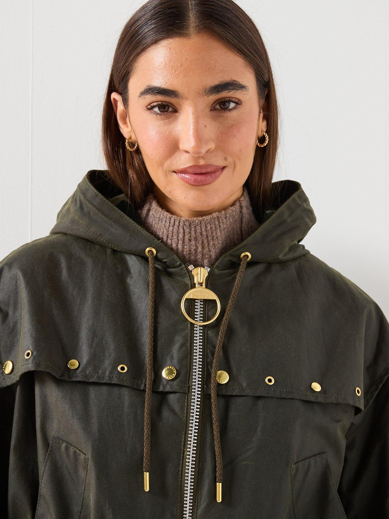 Image 4 of 6 of Barbour Aberford Wax Jacket - Green