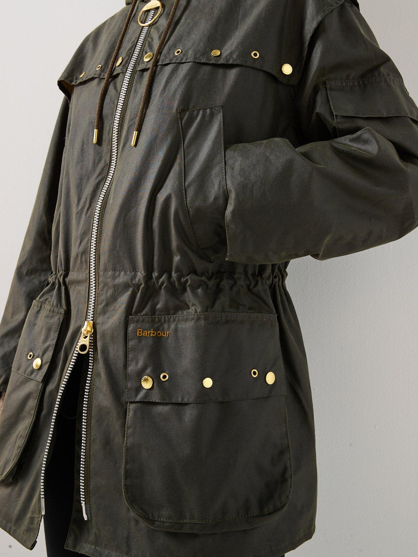  image of barbour-aberford-wax-jacket-green