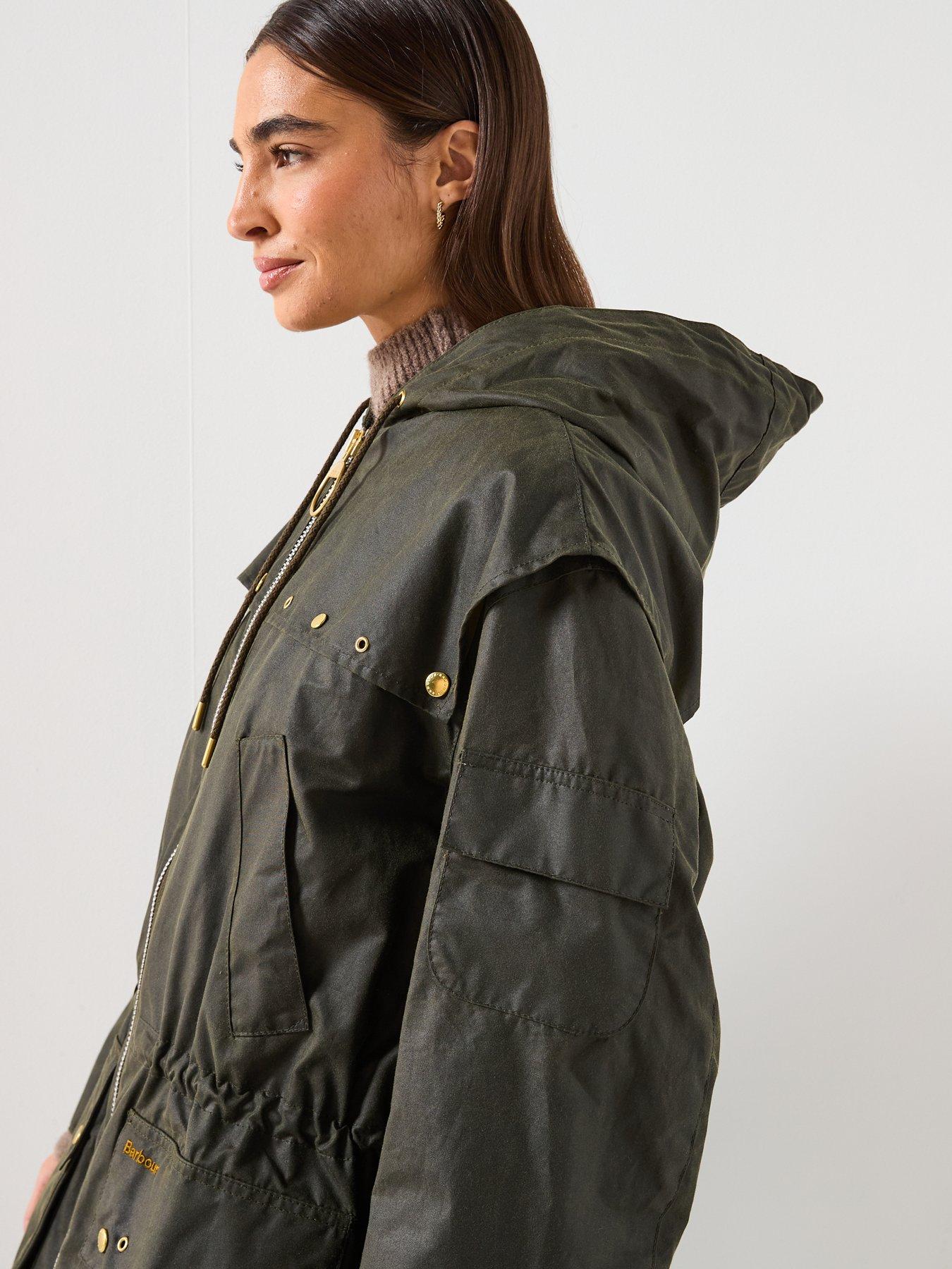 image of barbour-aberford-wax-jacket-green