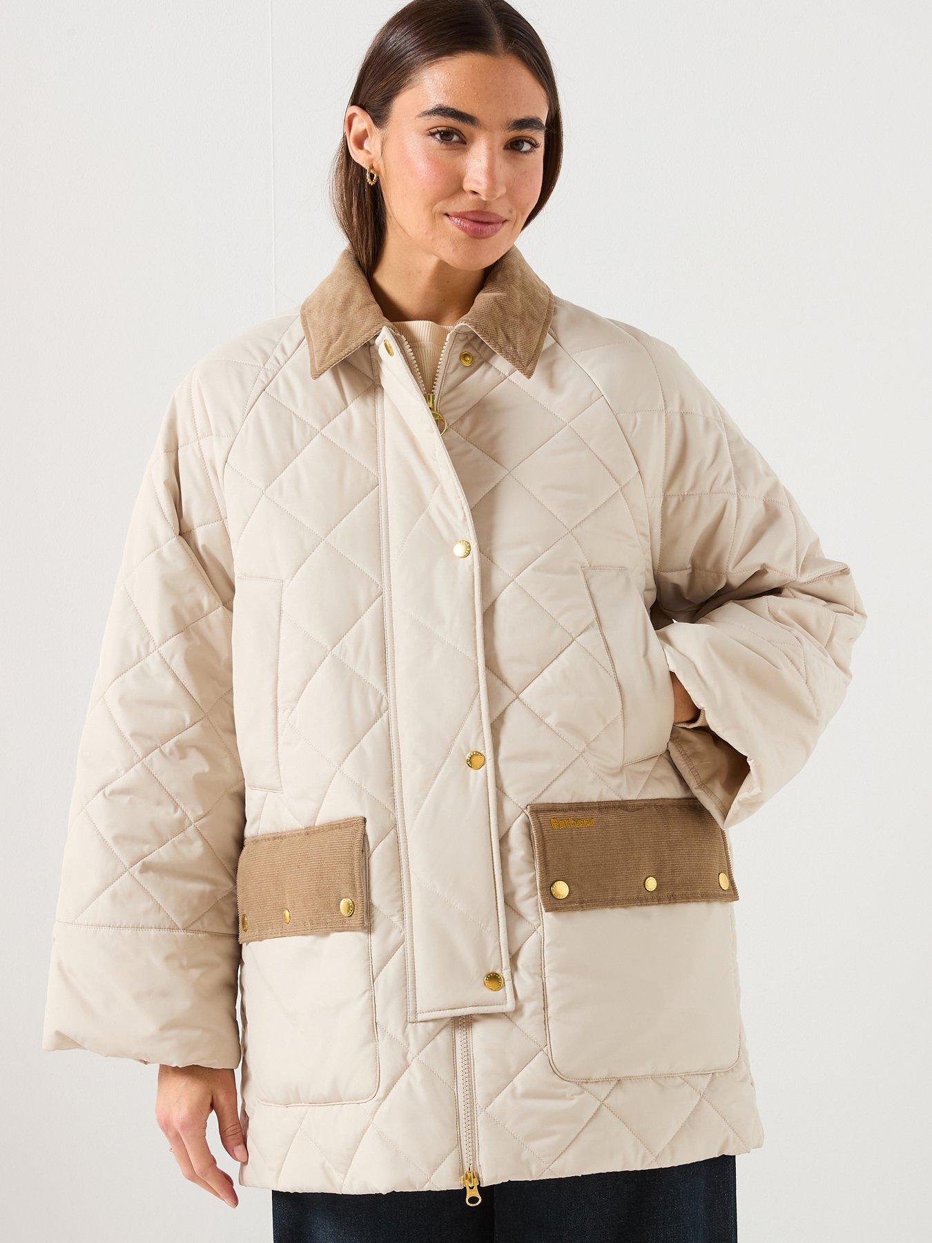 Barbour Barbour Aldburgh Quilted Jacket- White