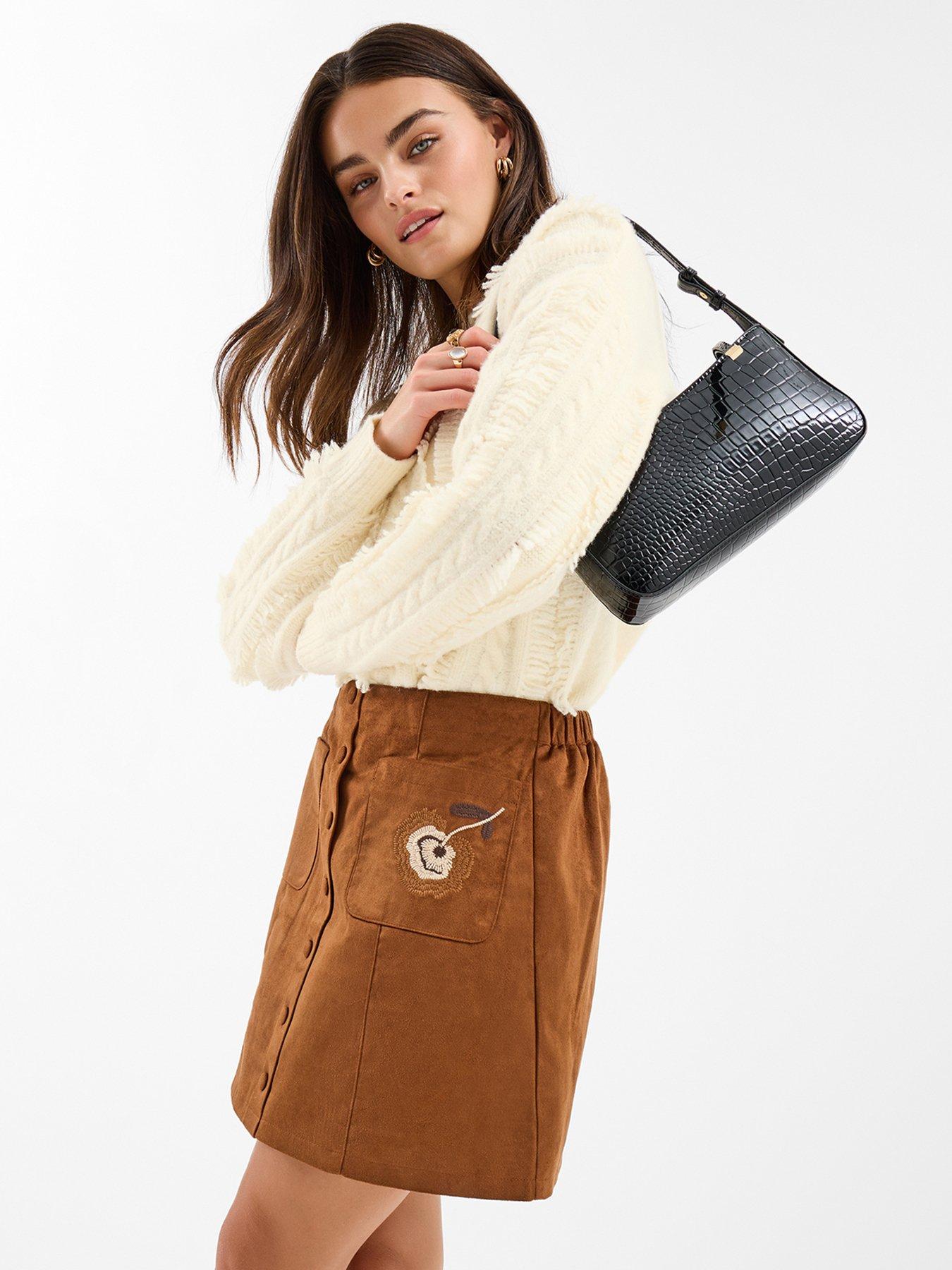 accessorize-suedette-mini-skirt-with-embroidery-brown