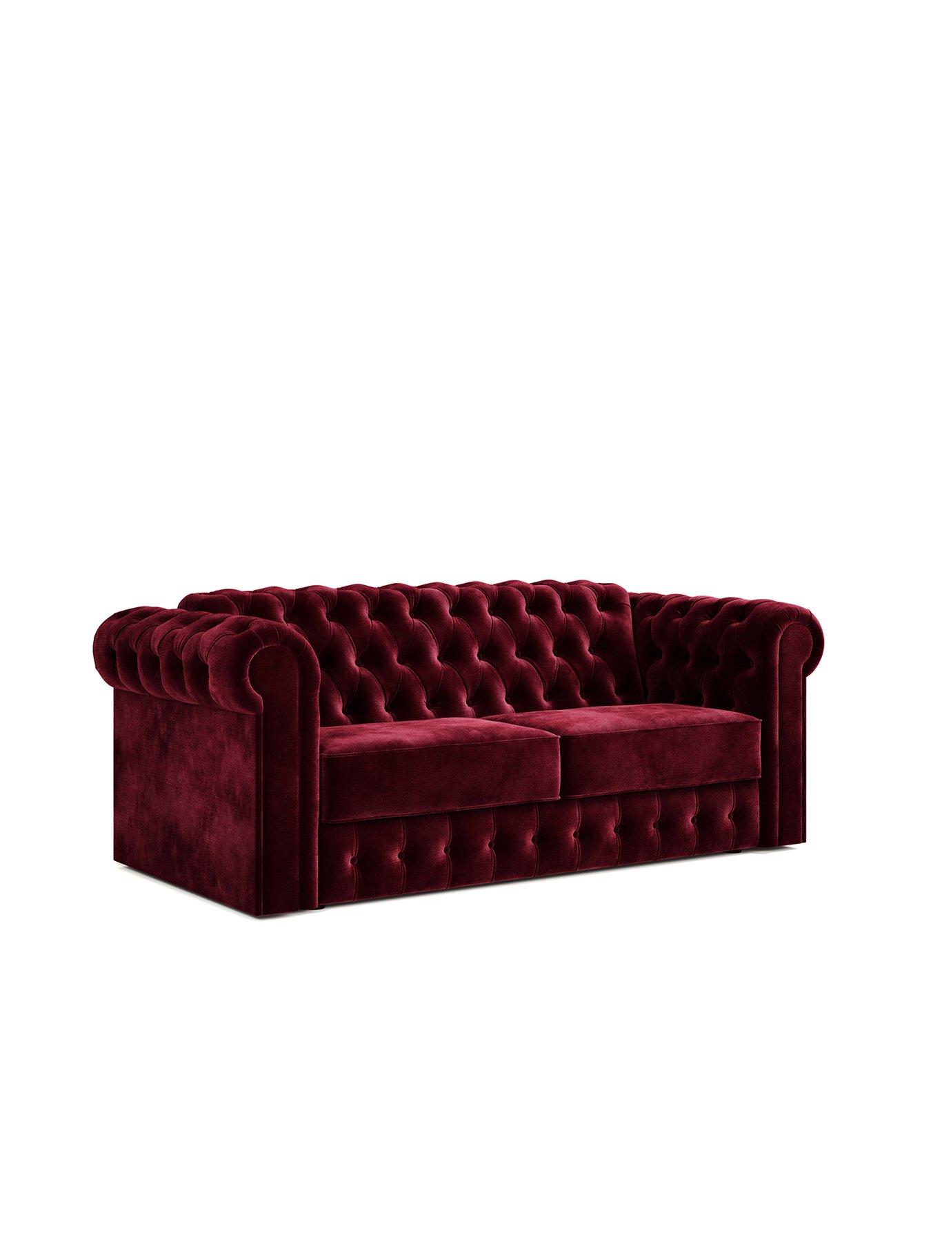 Jaybe Chesterfield Three Seater Sofa Bed With E-sprung  Mattress