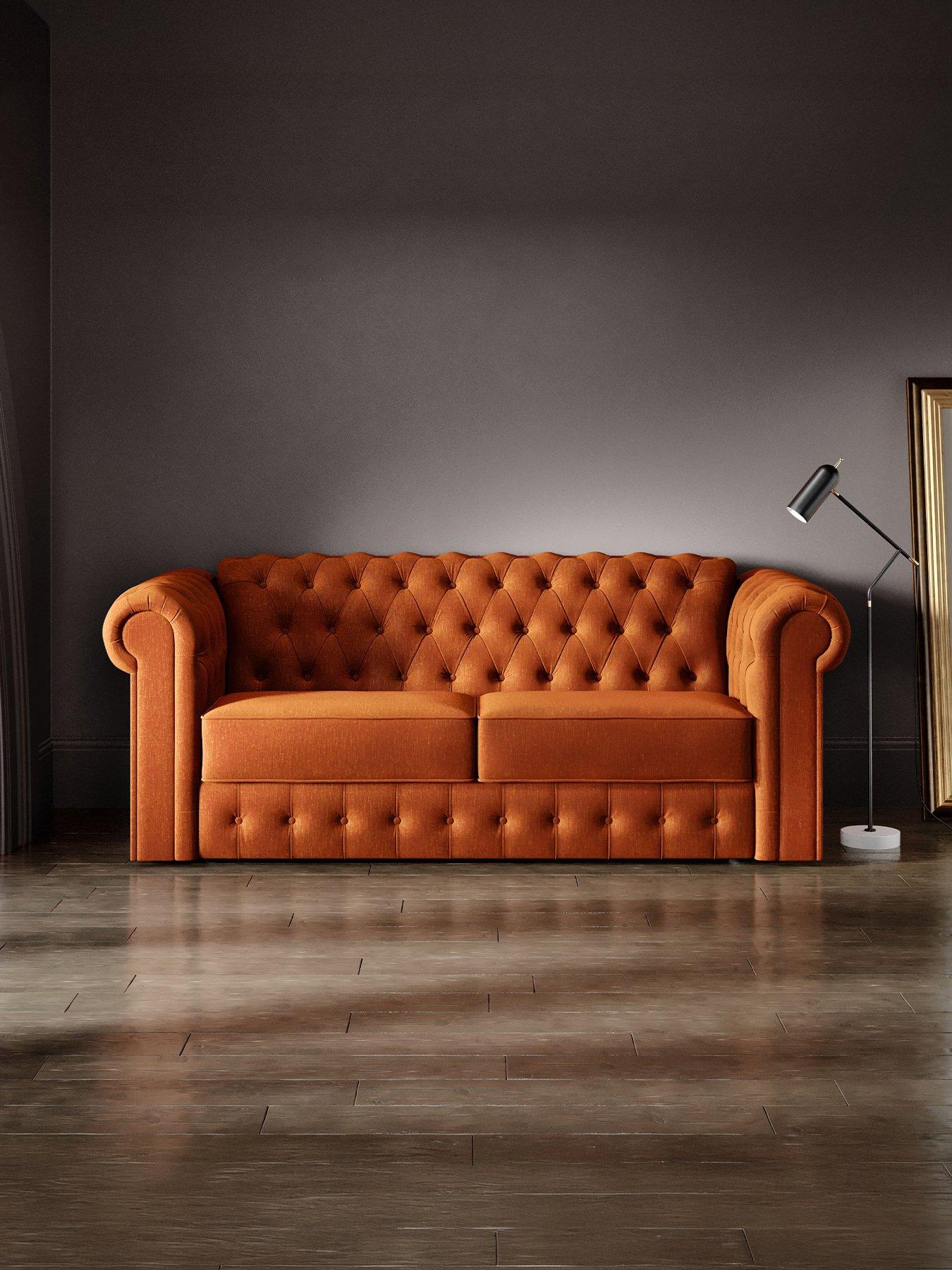 Jaybe Chesterfield Three Seater Sofa Bed With E-sprung Mattress