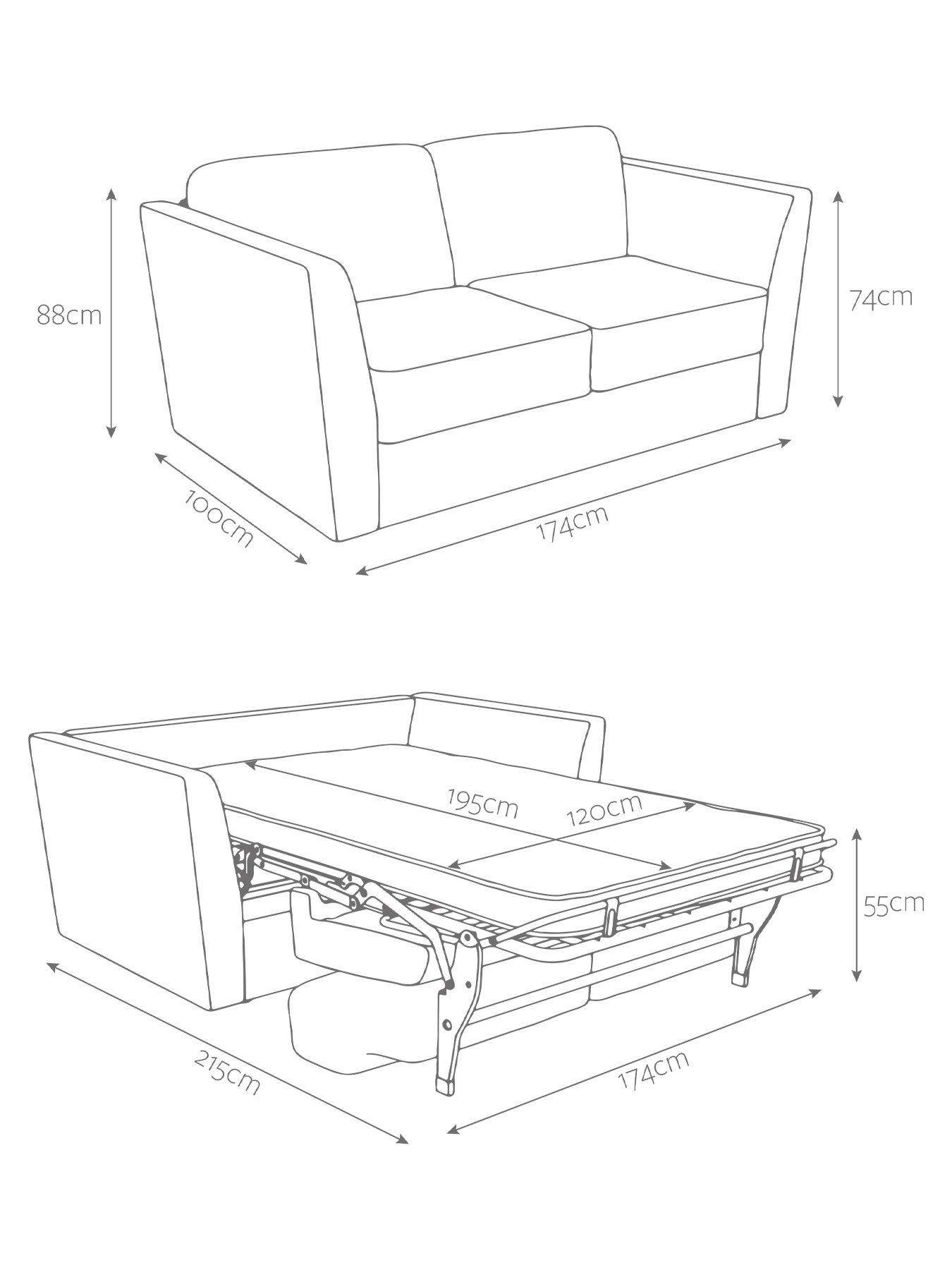 Image 7 of 8 of Jaybe Elegance Two Seater Sofa Bed With E-sprung  Mattress