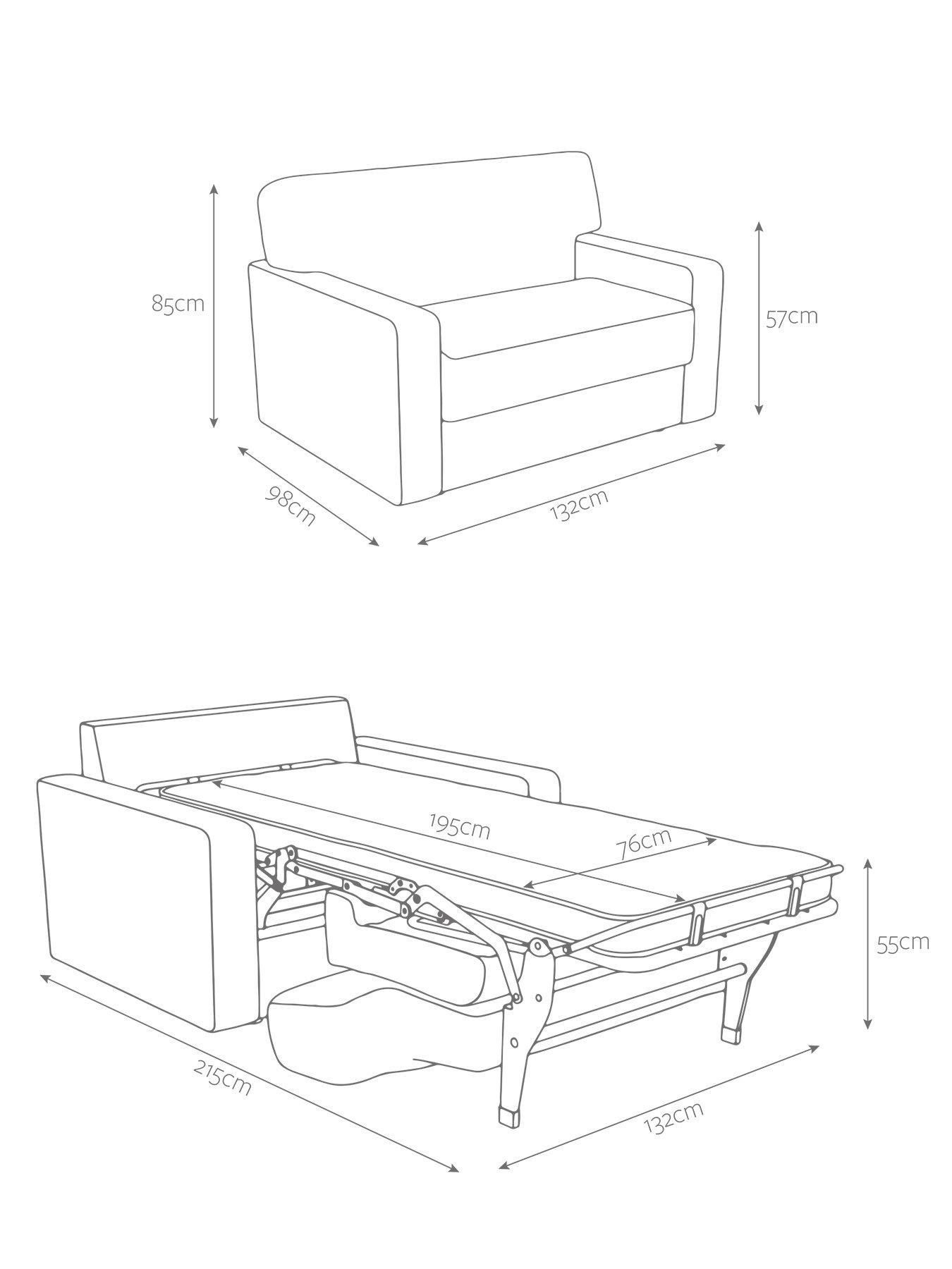Image 7 of 8 of Jaybe Linea Snuggler Sofa Bed With E-sprung Mattress