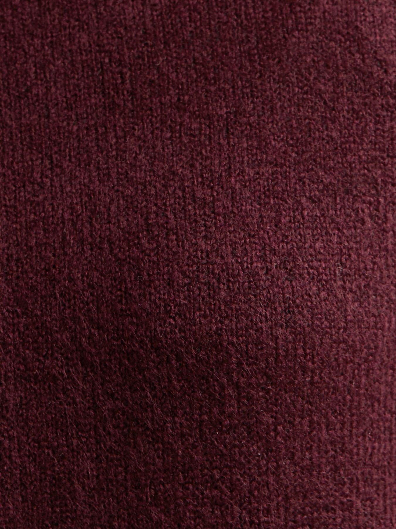 Image 6 of 6 of New Look Burgundy Embellished Necklace Jumper