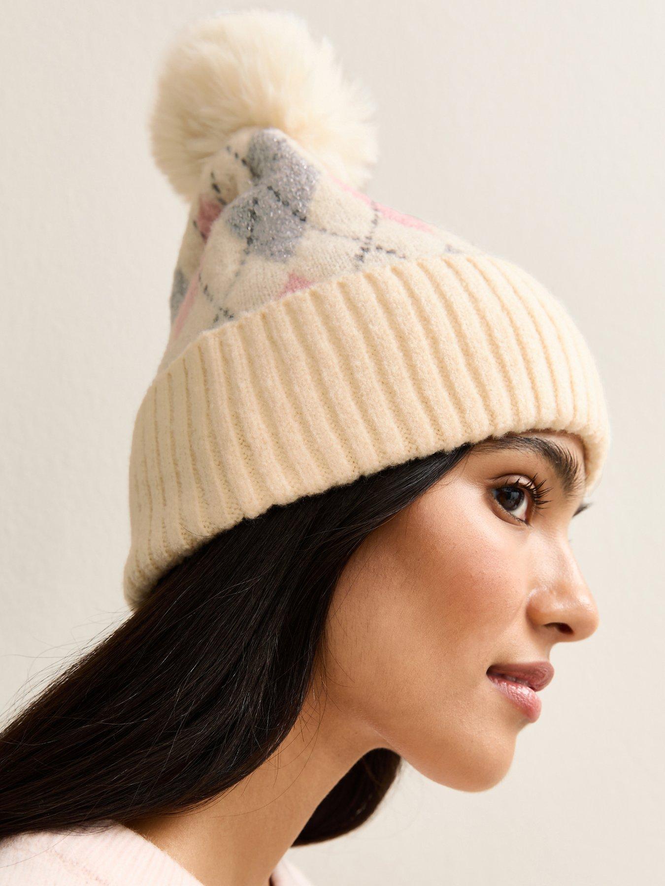 New Look Argyle Bobble - White