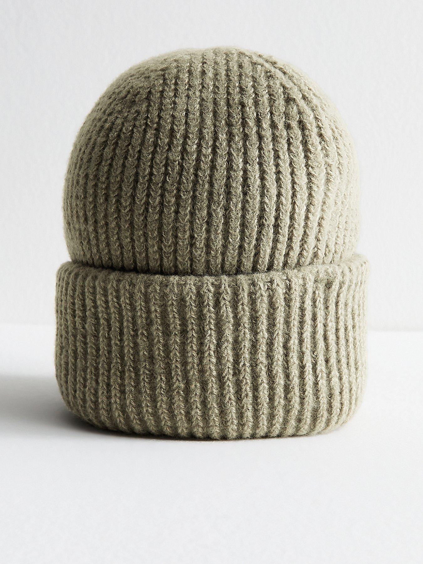 stillFront image of new-look-chunky-beanie-green