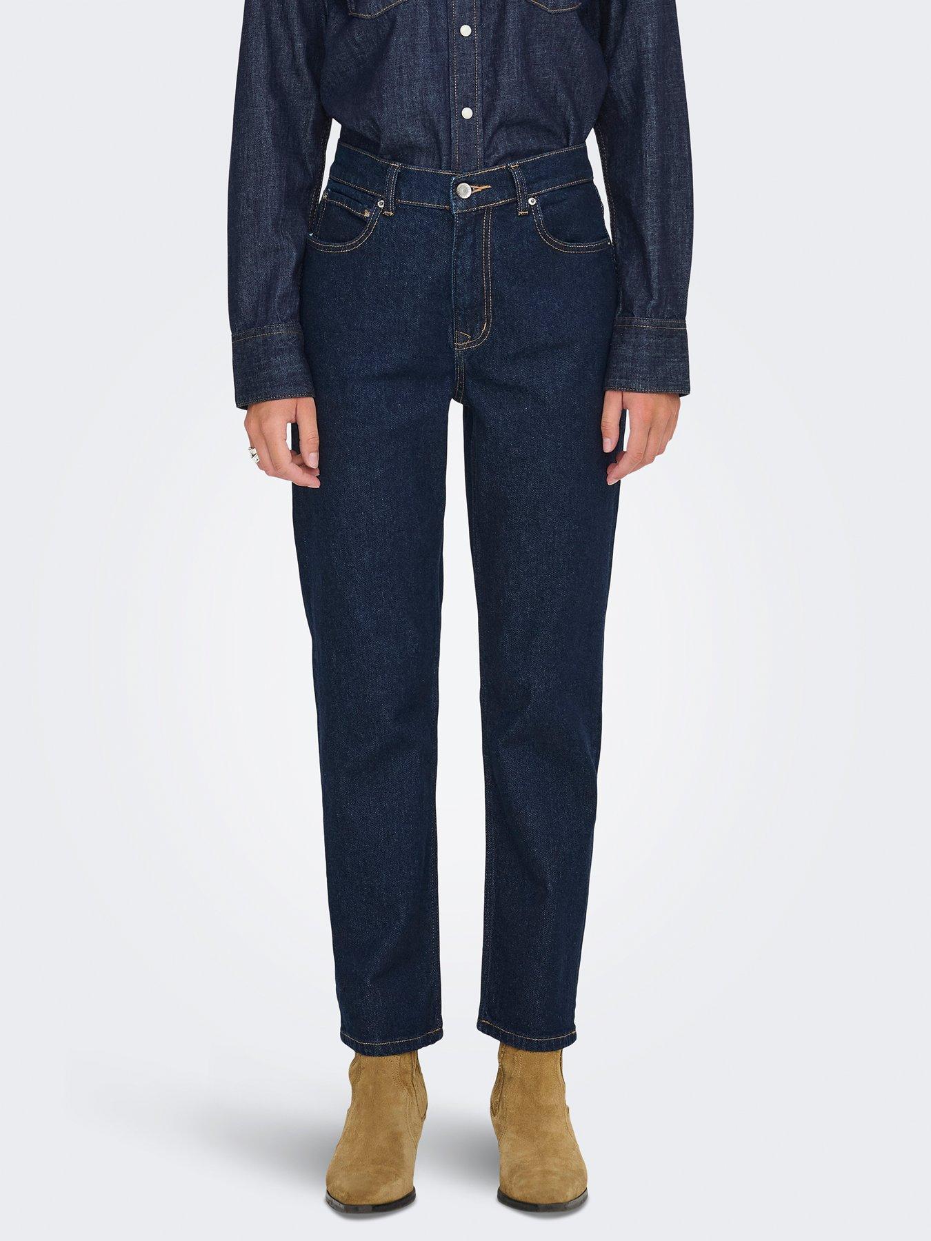 only-mid-rise-straight-leg-jeans-blue