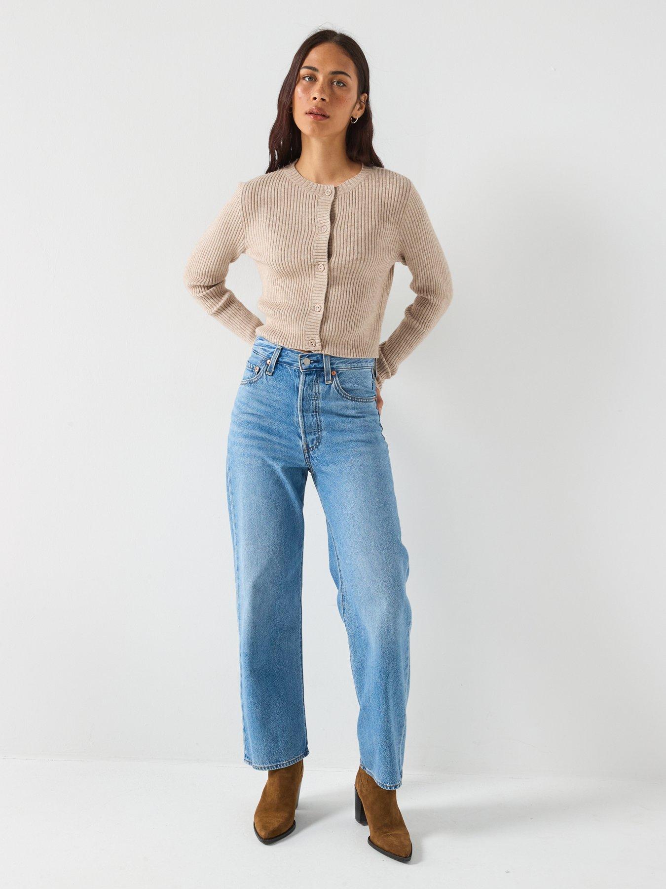  image of only-long-sleeve-button-cardigan-beige