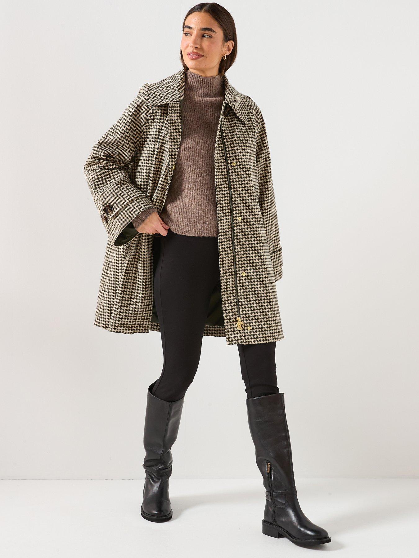  image of barbour-kennedy-check-showerproof-jacket-beige