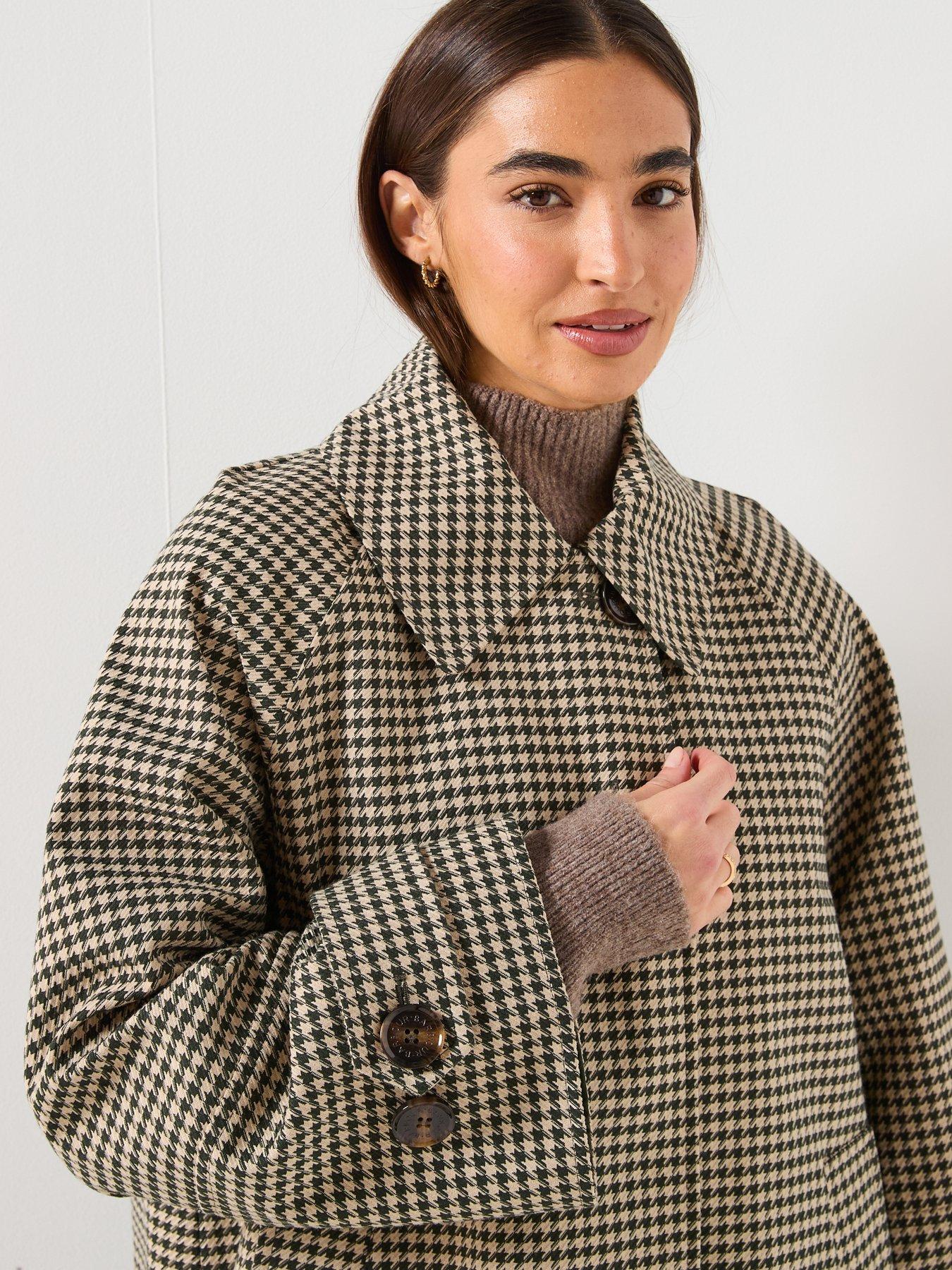  image of barbour-kennedy-check-showerproof-jacket-beige