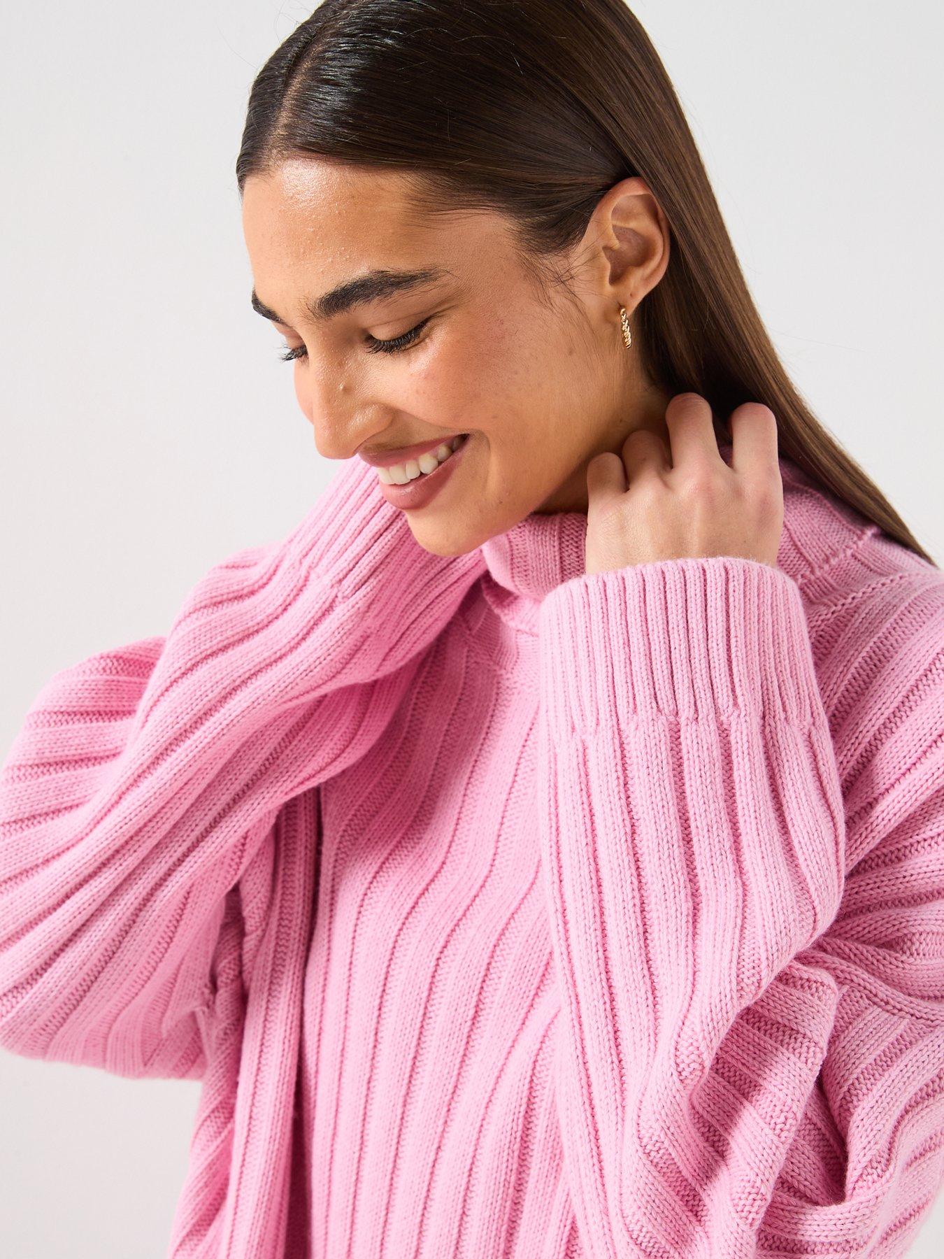  image of barbour-maeve-knitted-jumper--pink
