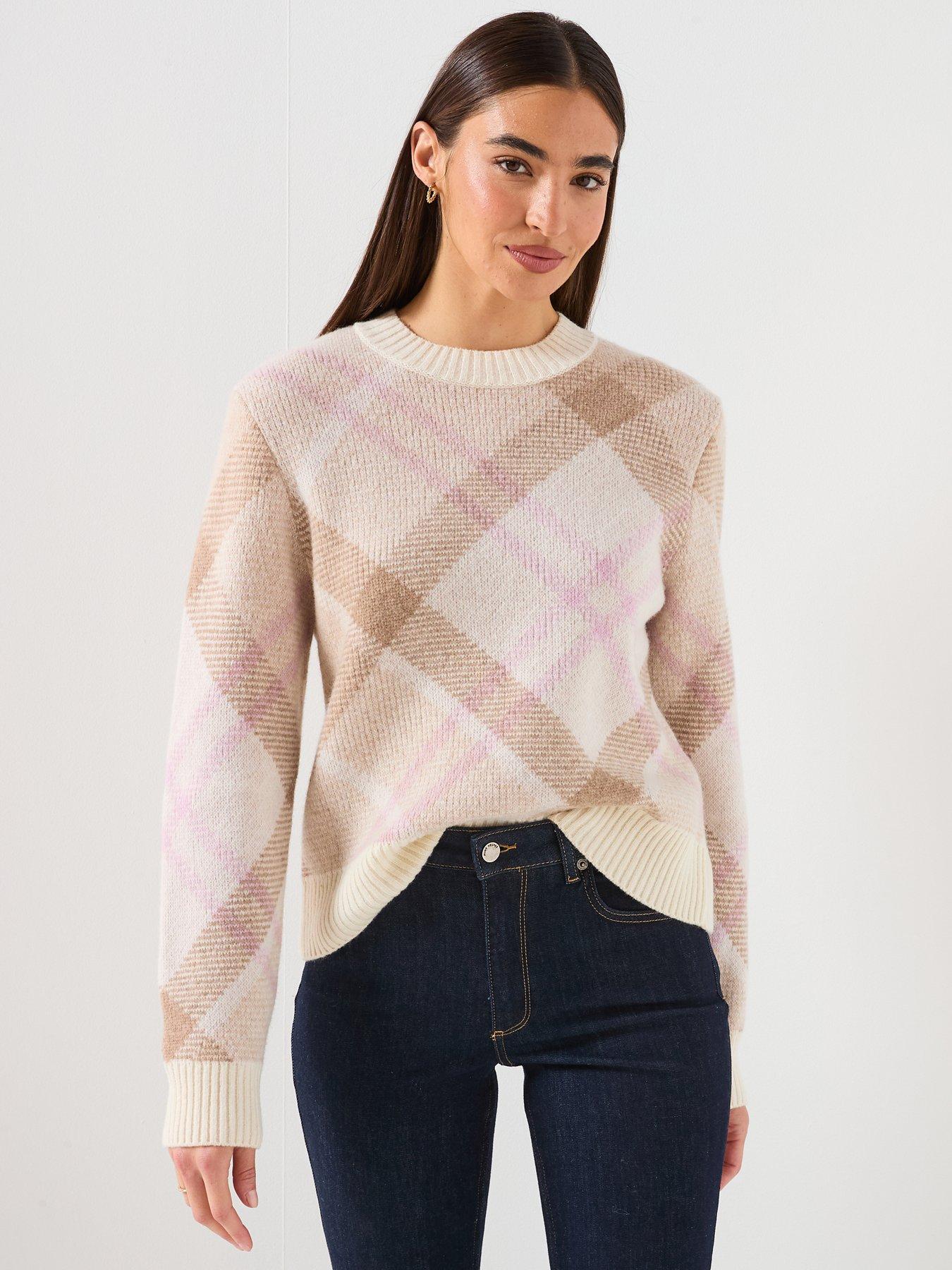 Image 1 of 6 of Barbour Sara Knitted Jumper- Beige