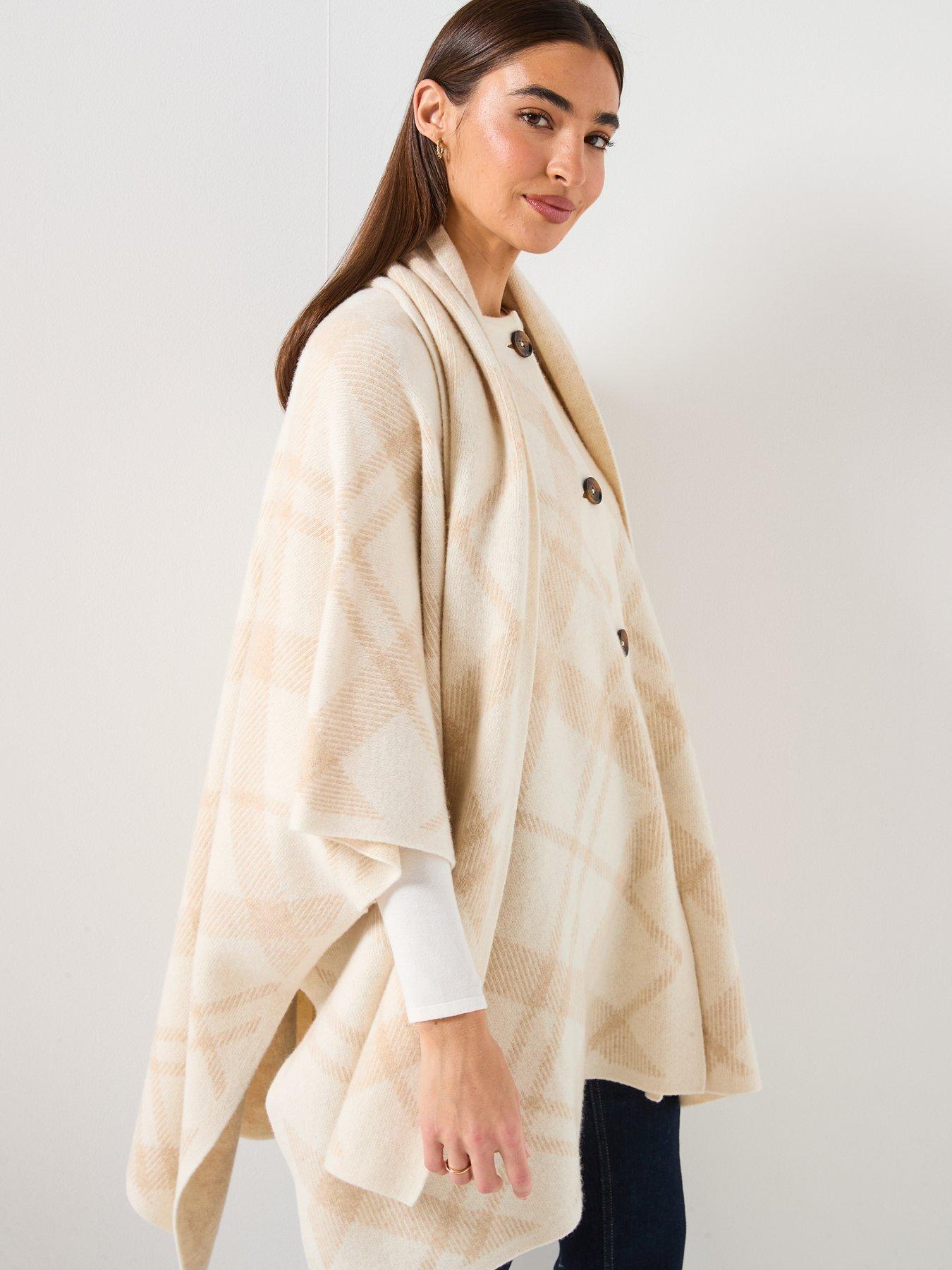  image of barbour-vienna-knitted-cape--beige