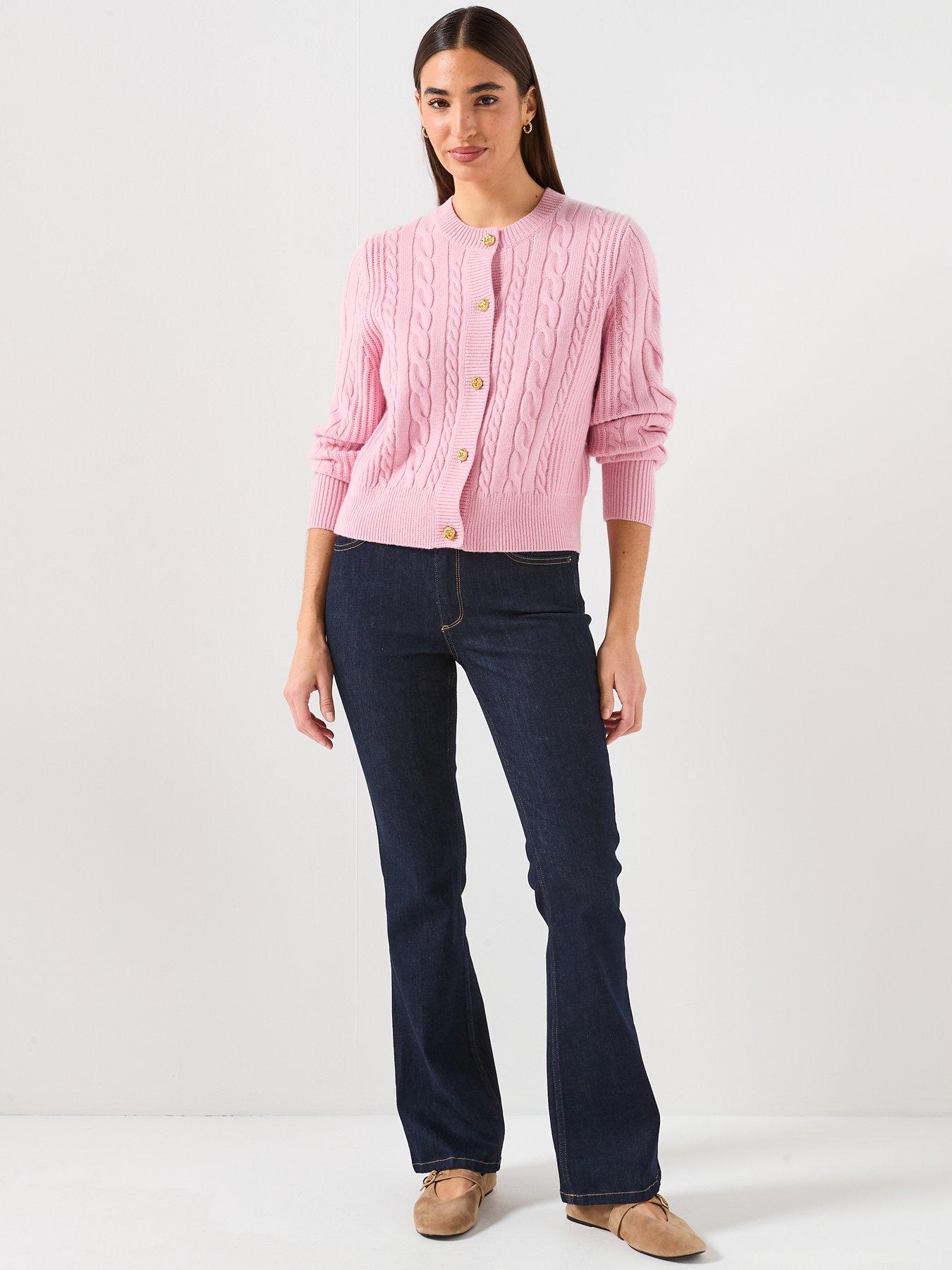  image of barbour-elina-knitted-cardigan-pink