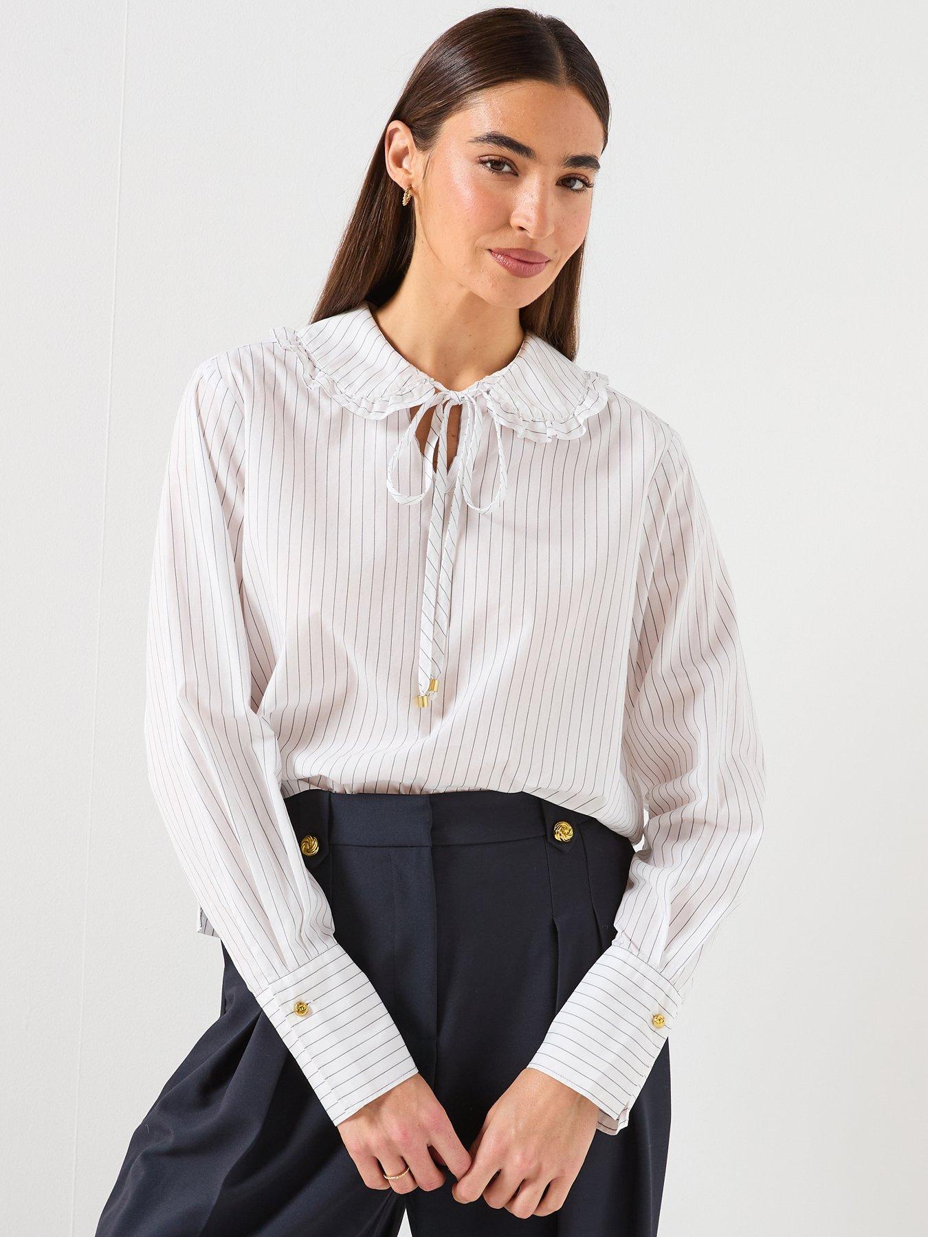 front image of barbour-avery-shirt-white