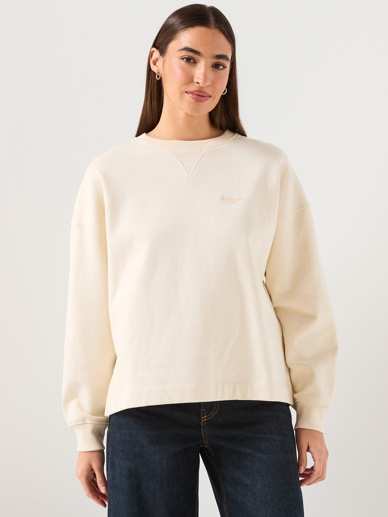  image of barbour-rosie-sweatshirt-white