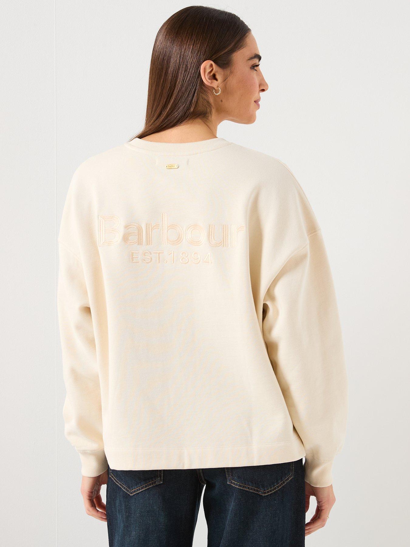 stillFront image of barbour-rosie-sweatshirt-white