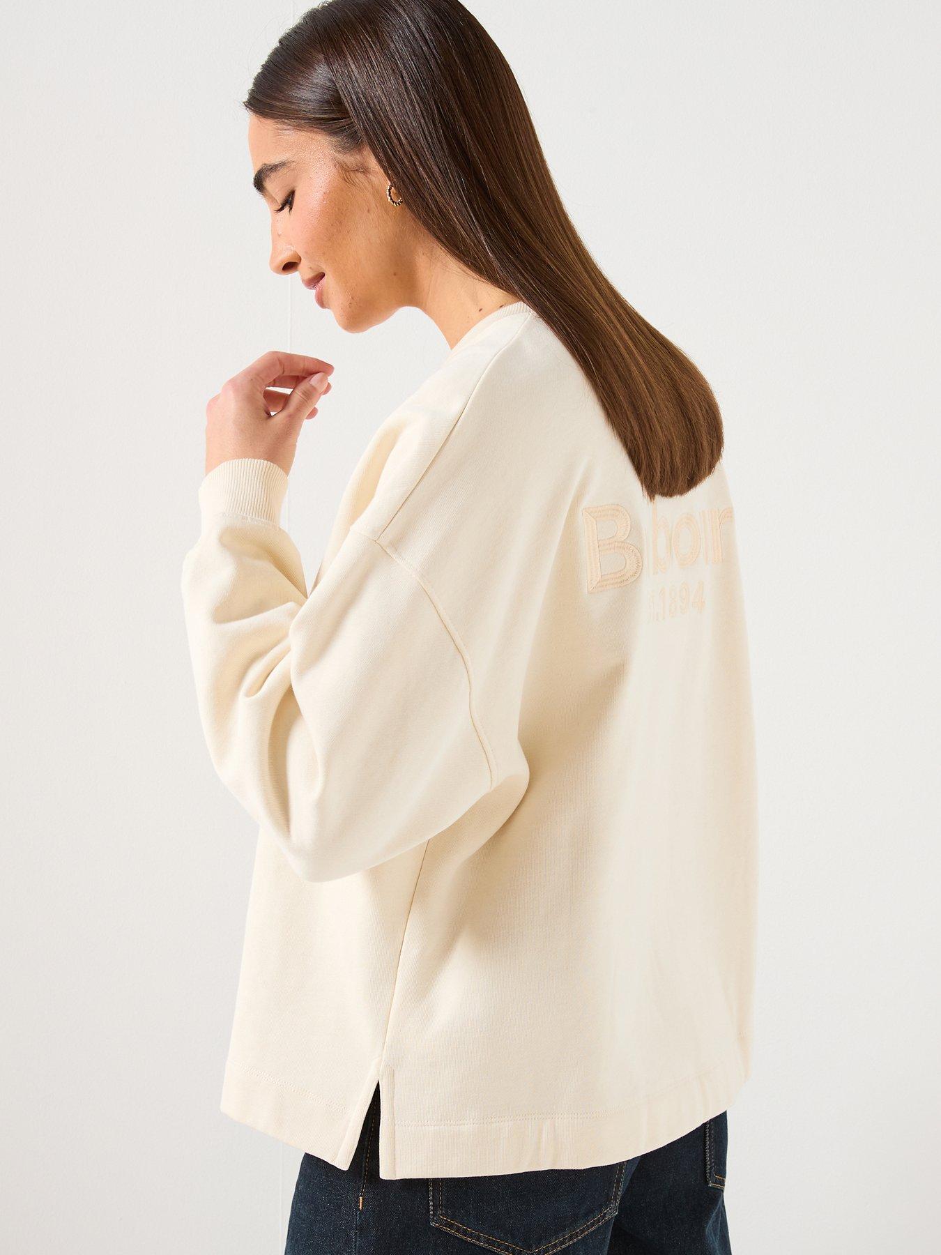  image of barbour-rosie-sweatshirt-white