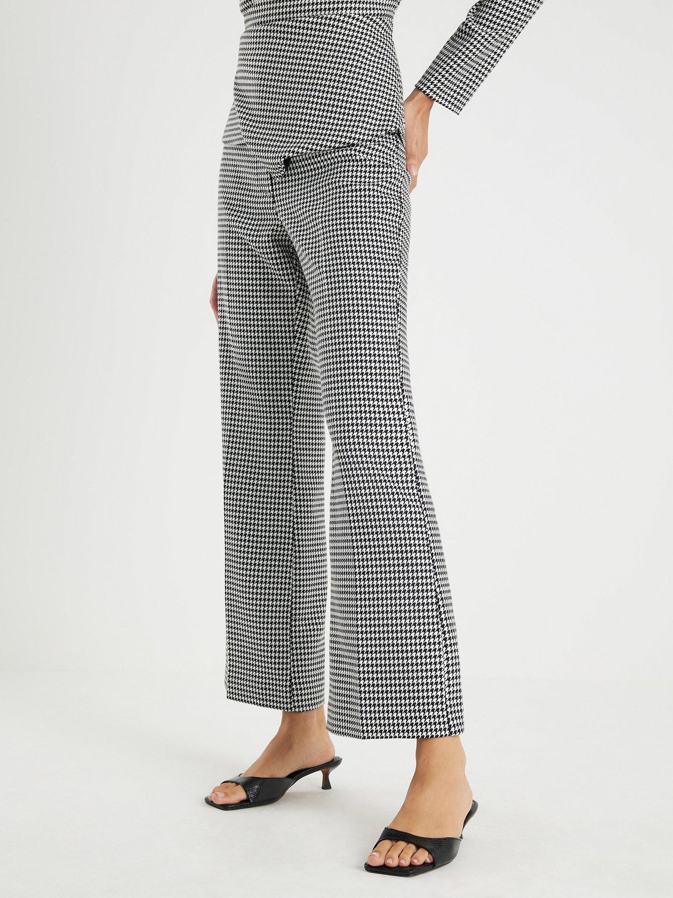 River Island Dogtooth Flare Trouser - Print