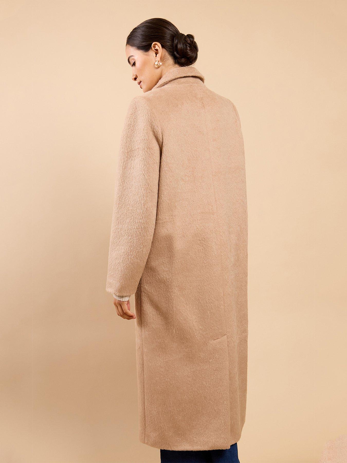Image 2 of 3 of Little Mistress Elea Coat - Oatmeal Beige