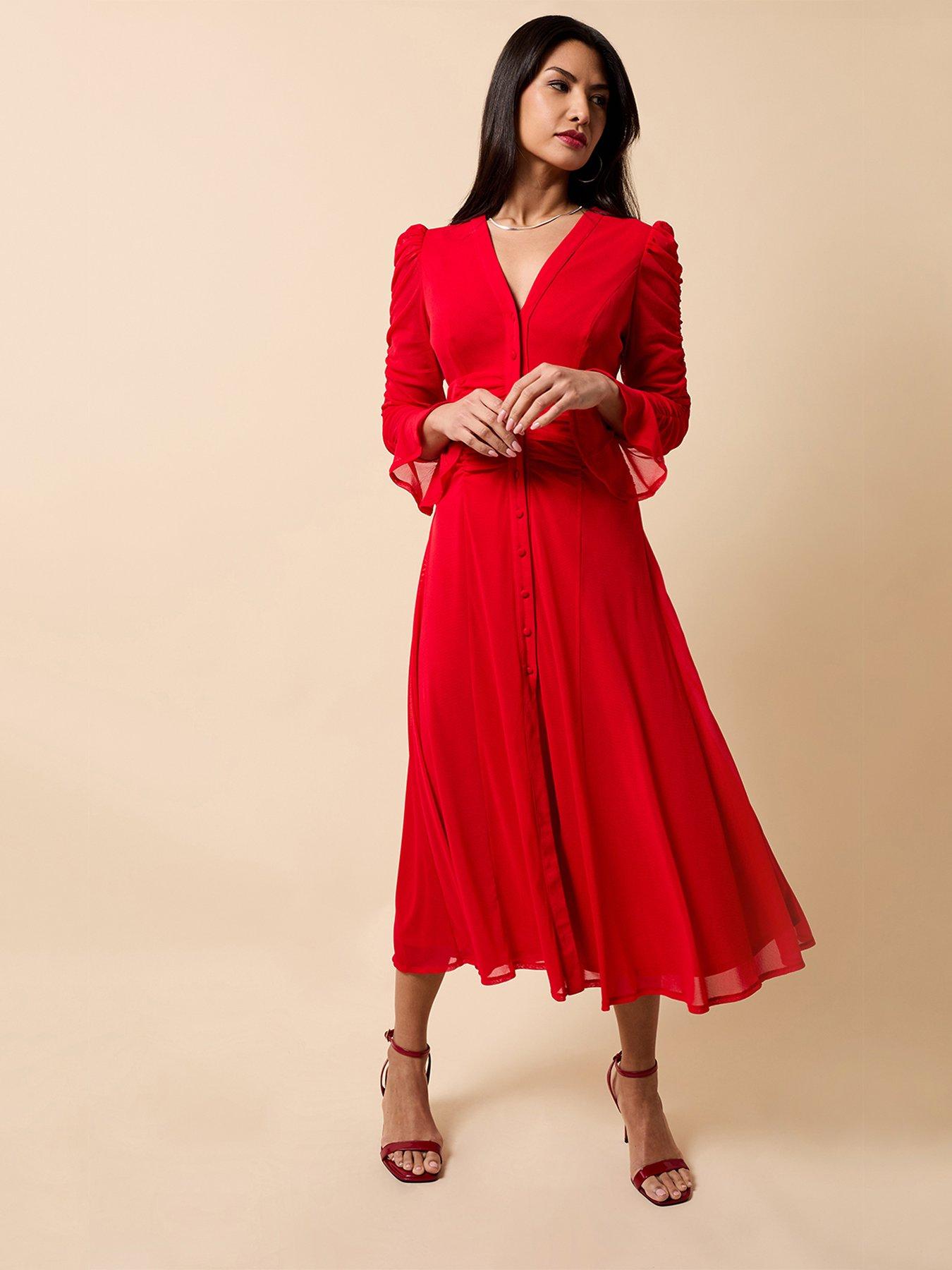 little-mistress-mesh-midaxi-dress-red