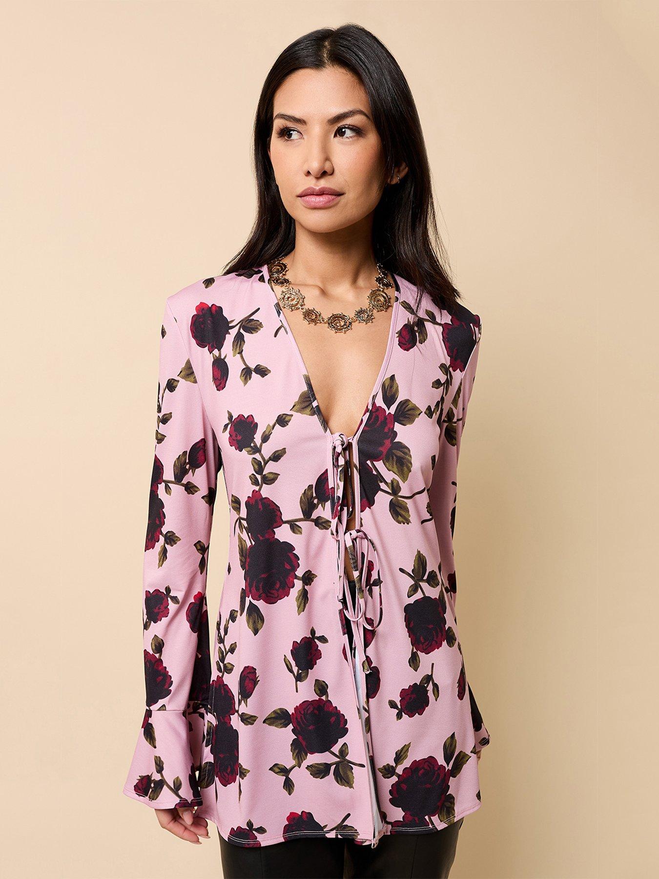 little-mistress-tie-detail-top-floral-print