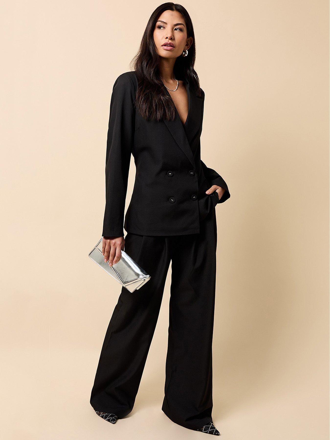 Little Mistress Oversized Blazer - Black