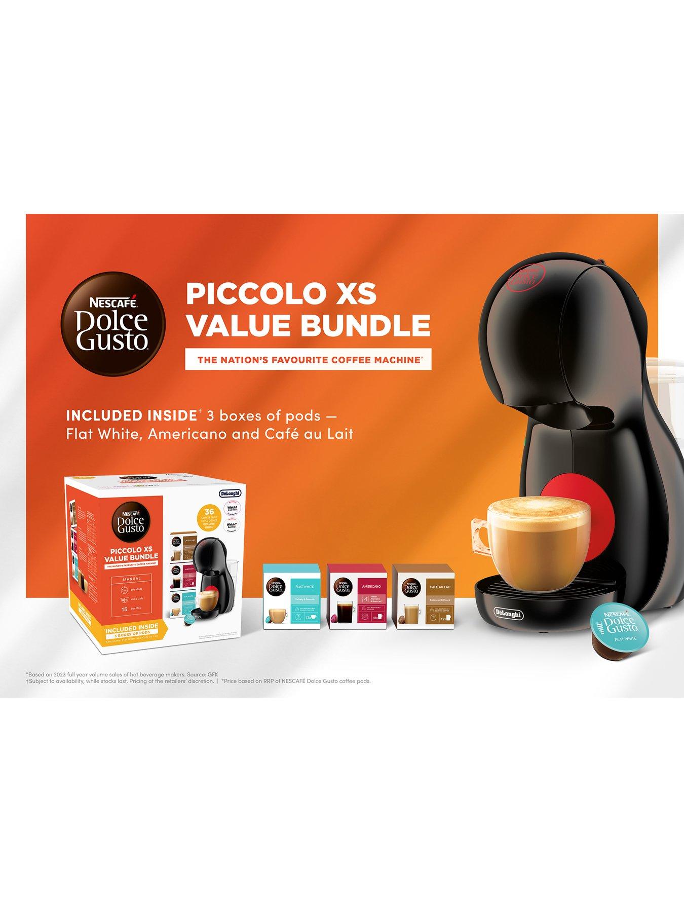 Image 5 of 7 of Nescafe Dolce Gusto Piccolo XS Manual Coffee Machine Black by DeLonghi -&nbsp;Value Bundle