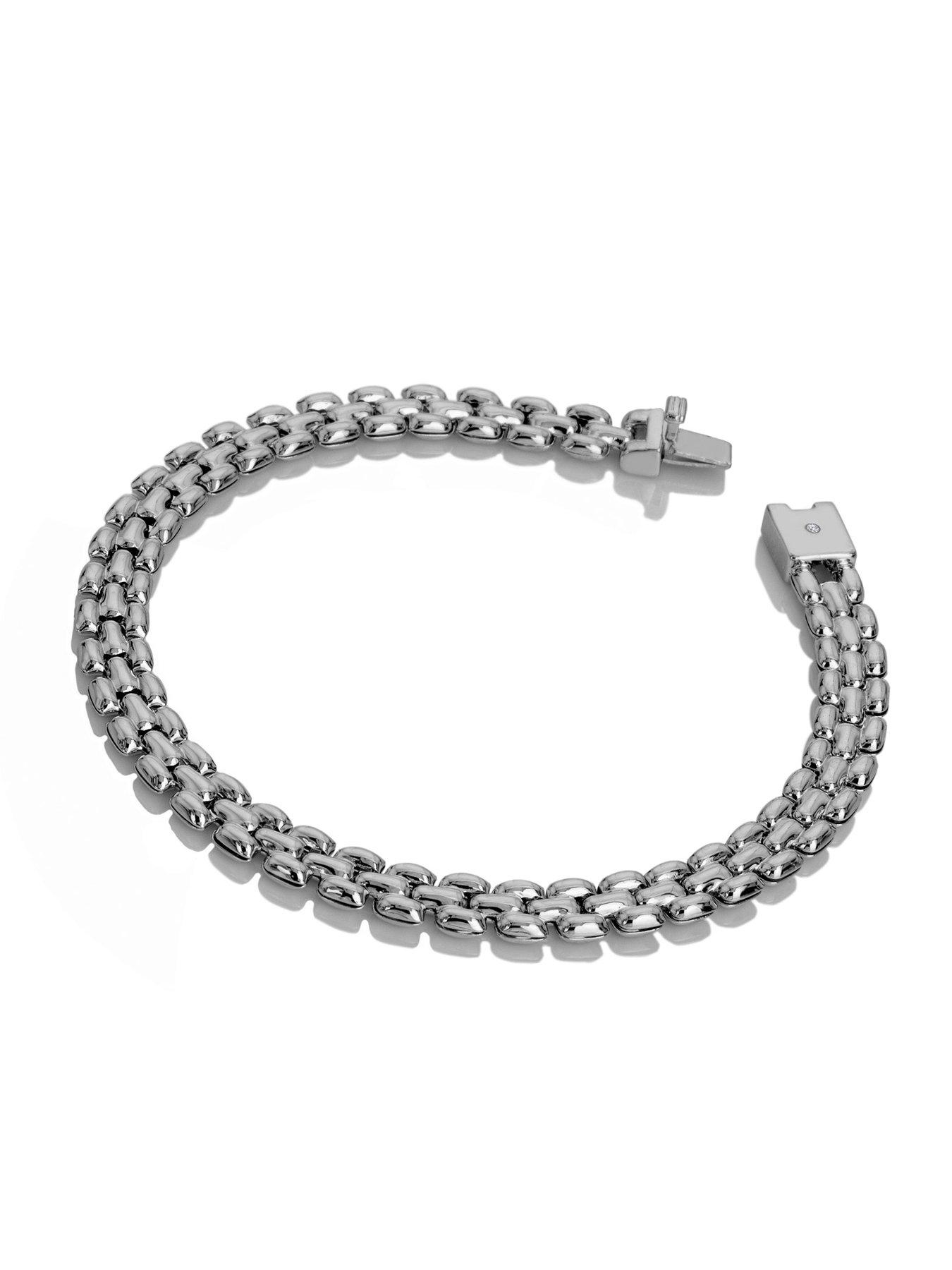  image of hot-diamonds-woven-chain-bracelet