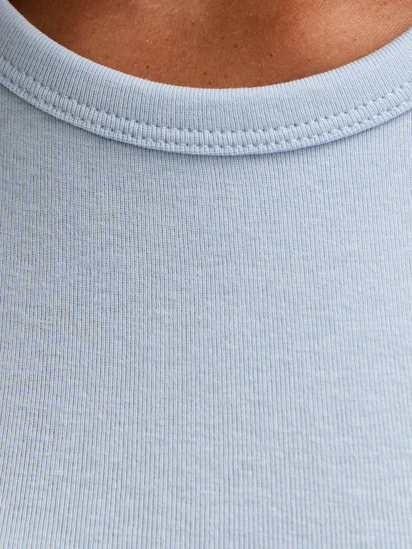Image 5 of 5 of New Look 915 Girls Short Sleeve Baby Tee Top - Light Blue