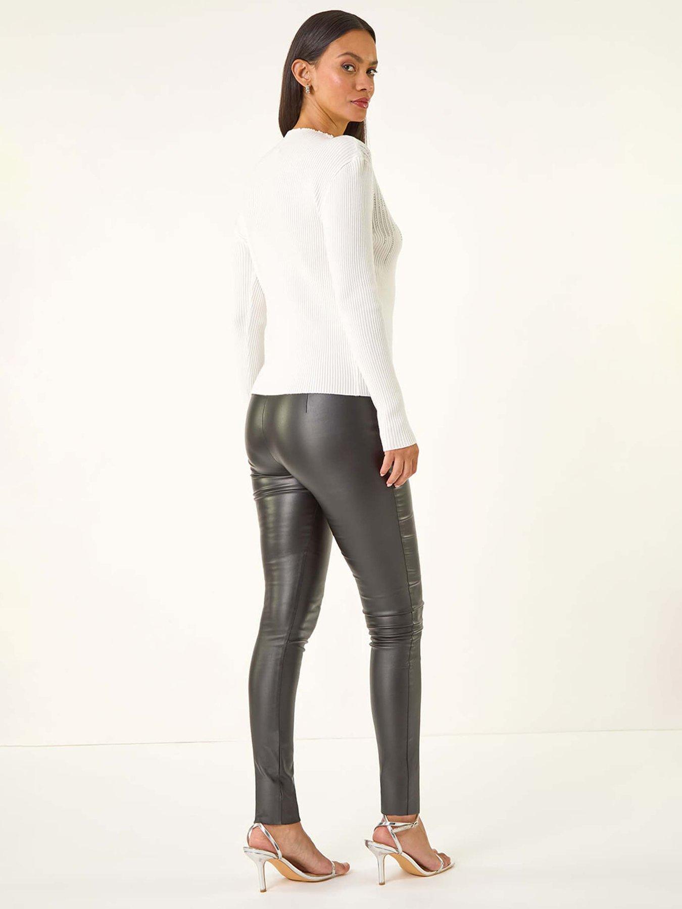  image of roman-dusk-embellished-knit-jumper-white