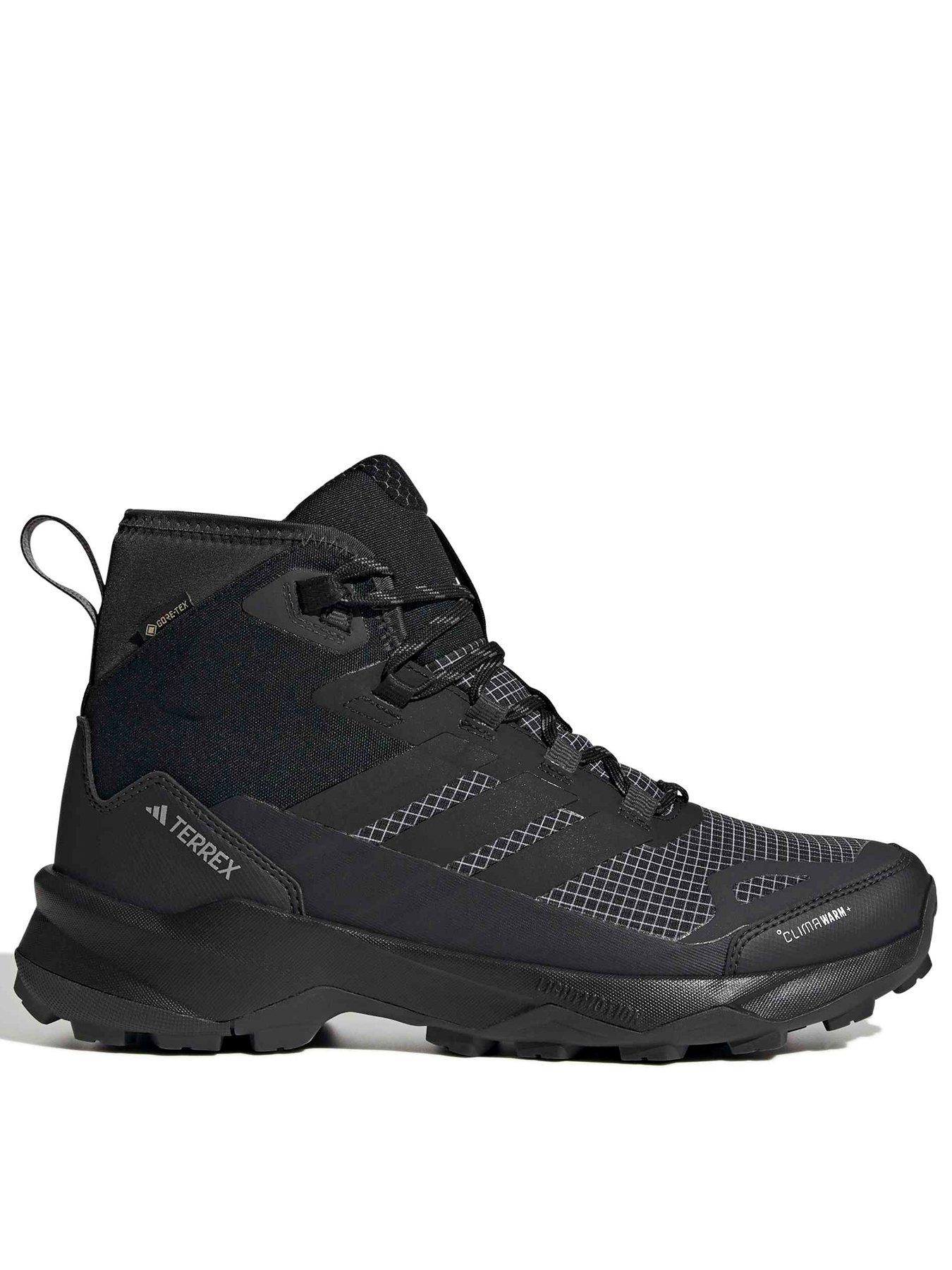  image of adidas-terrex-mens-skychaser-ax5-mid-goretex-climawarm-walking-boots-black