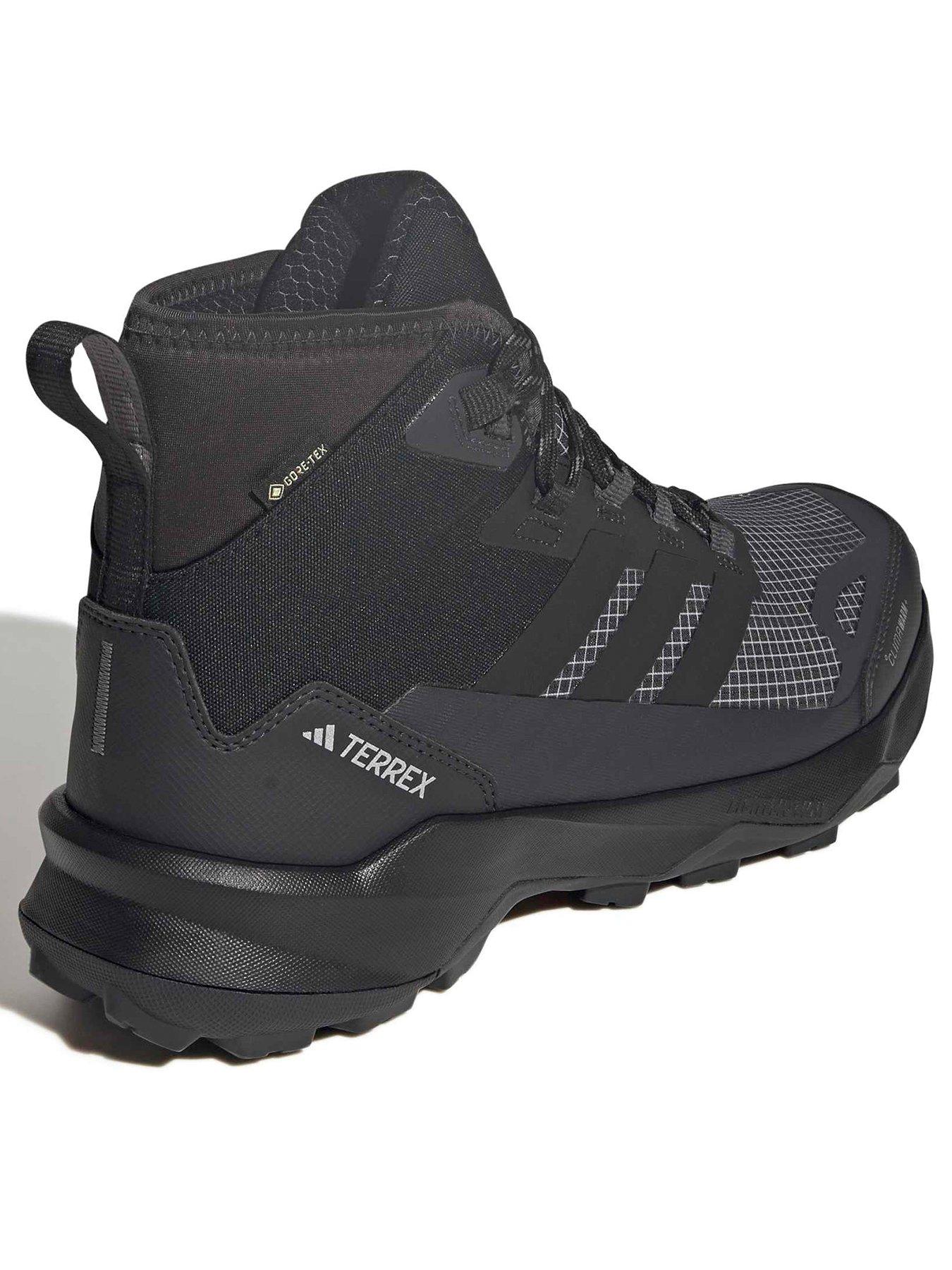  image of adidas-terrex-mens-skychaser-ax5-mid-goretex-climawarm-walking-boots-black