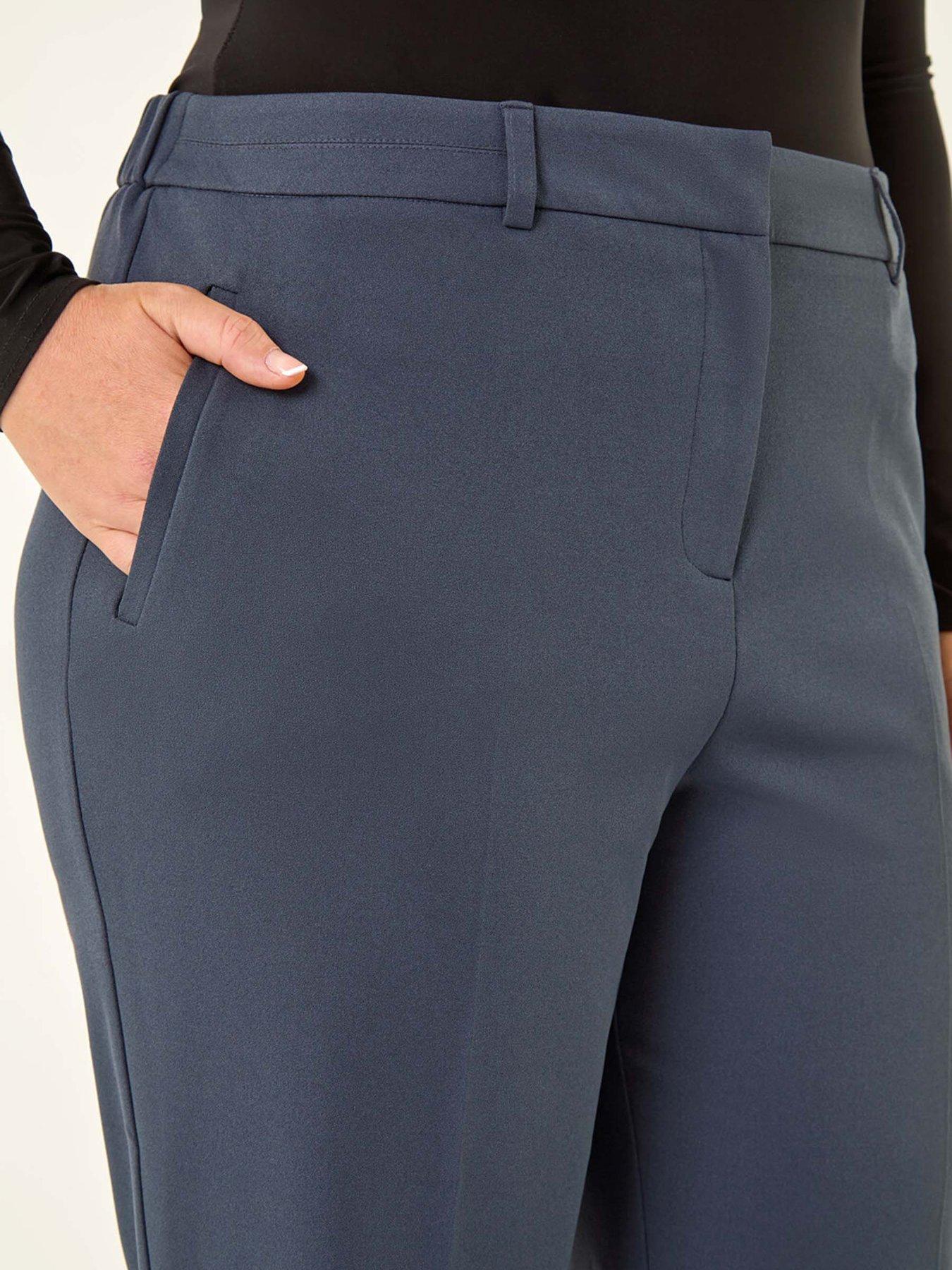  image of roman-curve-straight-leg-trouser-grey