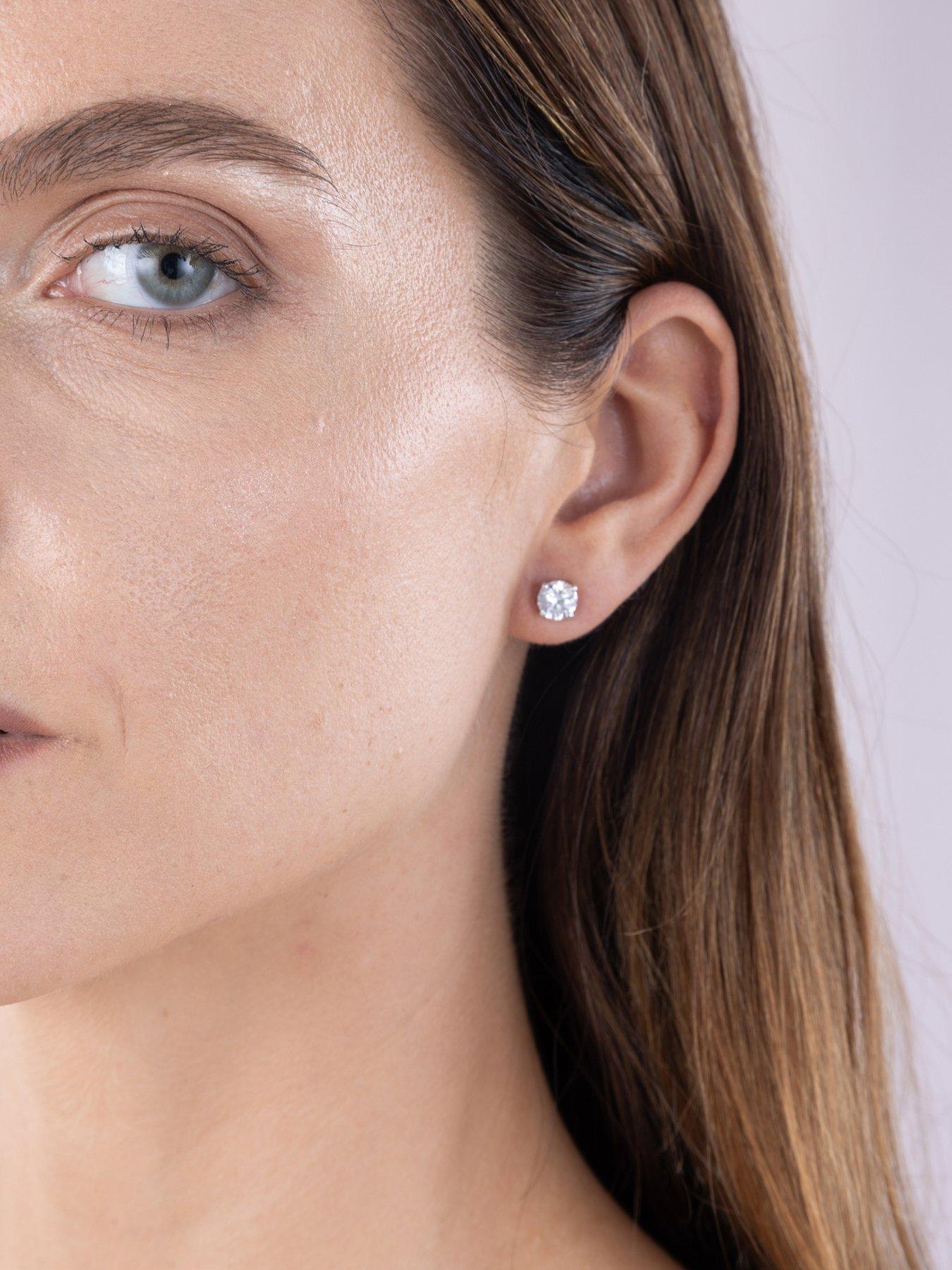 Image 5 of 5 of Love DIAMOND 2.00ct Diamond Stud Earrings Lab Grown